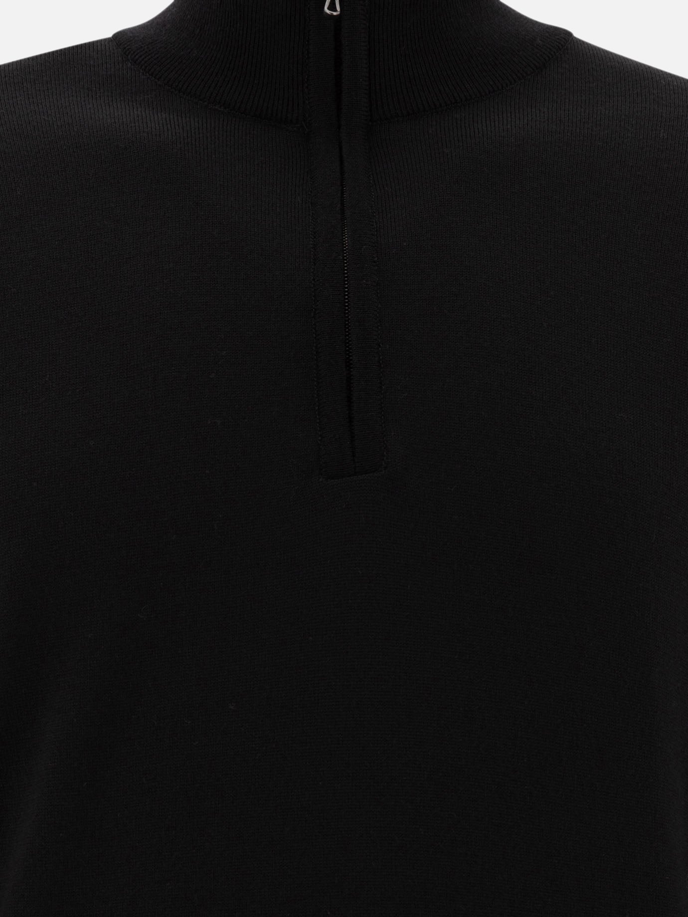 John Smedley "Tapton" half-zip sweater Black