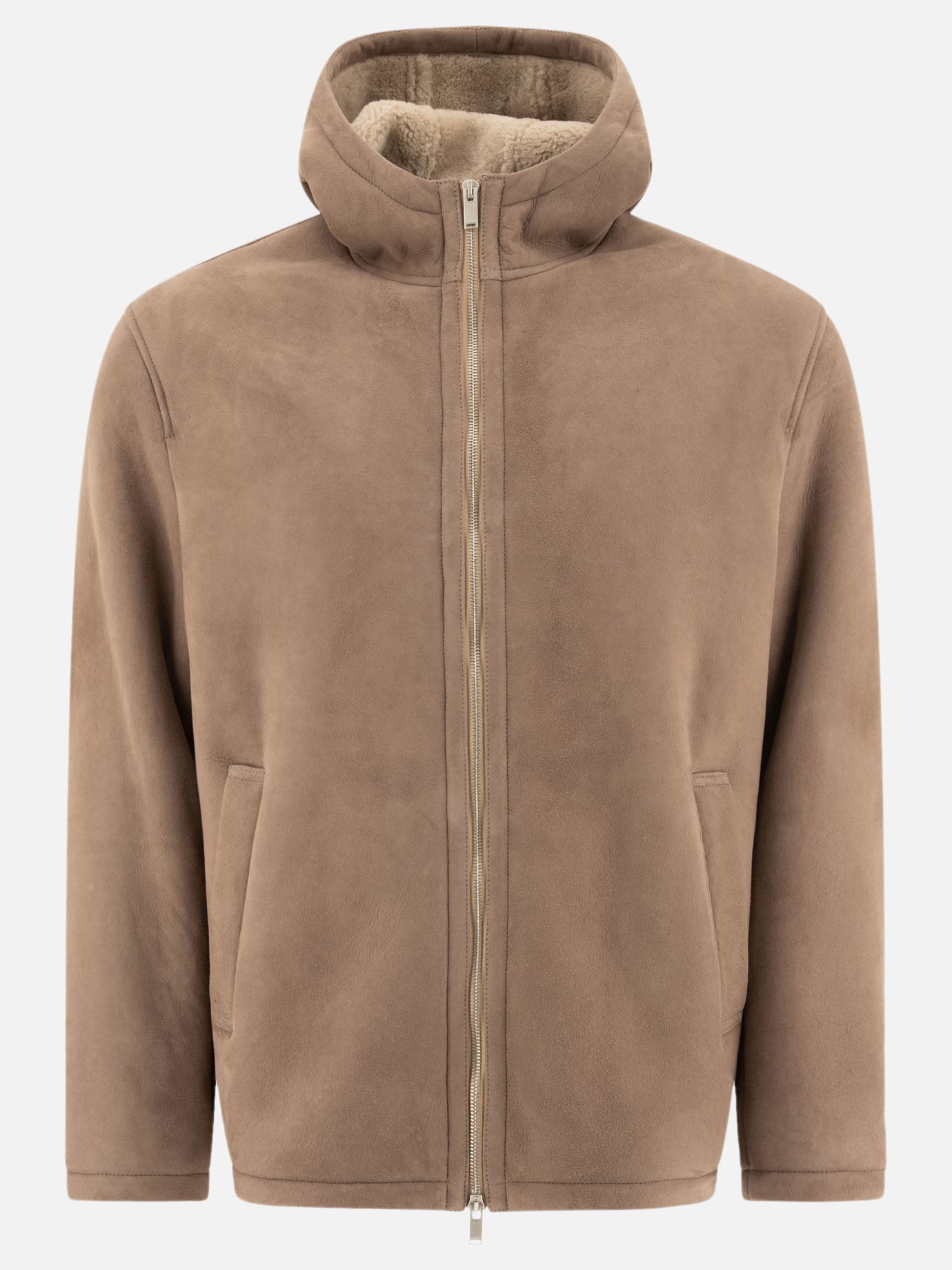 Giacche in pelle Solid colour  Beige - Lardini Uomo | PDP | VIETTI Online Store | thumbnail