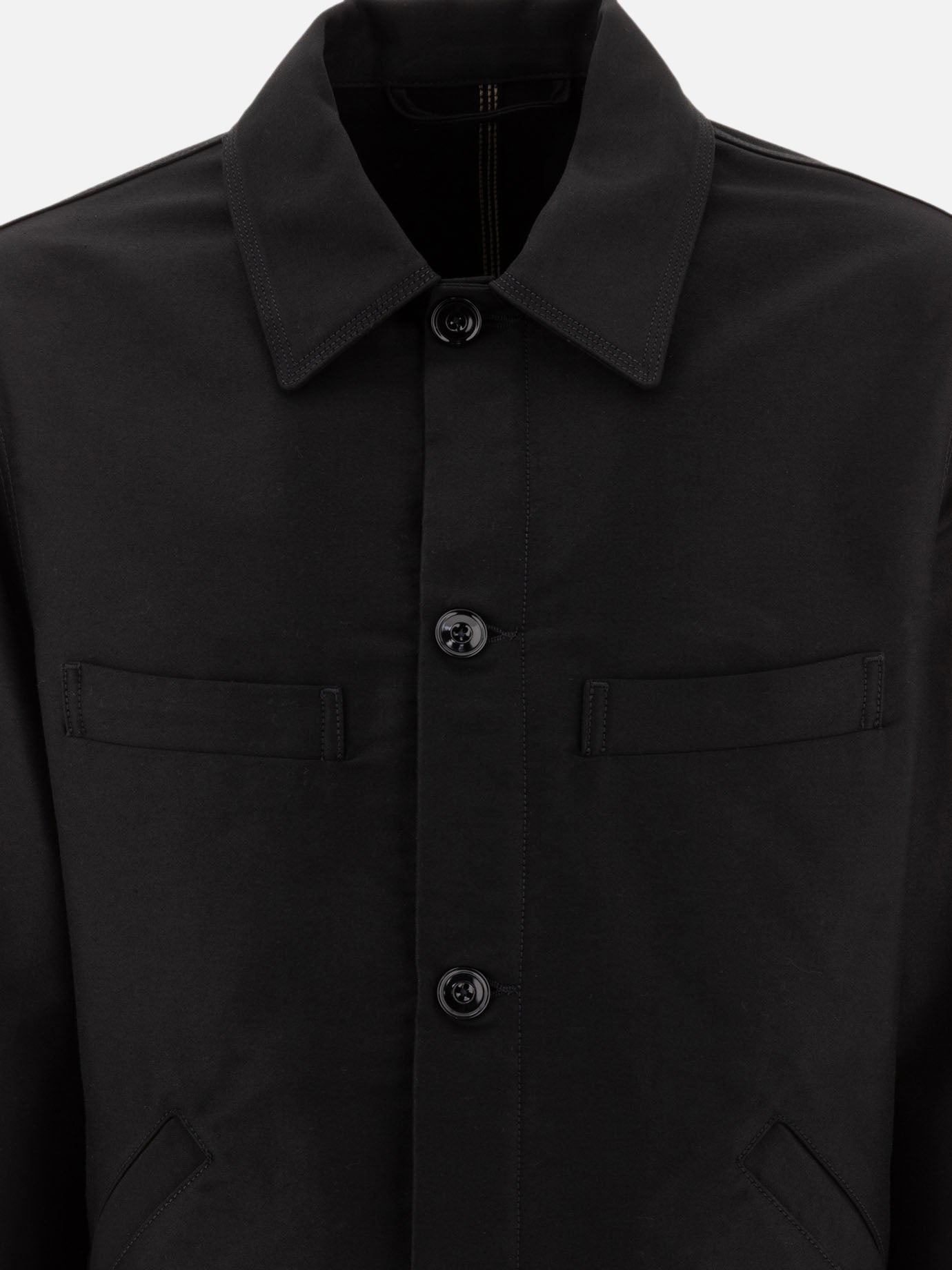 Giacche overshirt Solid colour  Nero - Lemaire Uomo | PDP | VIETTI Online Store | thumbnail_3