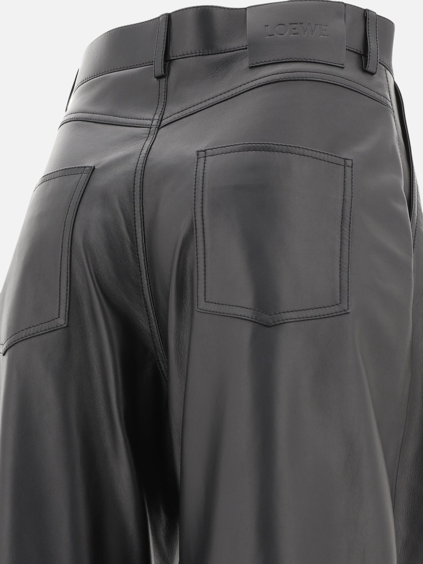 Balloon trousers in nappa lambskin