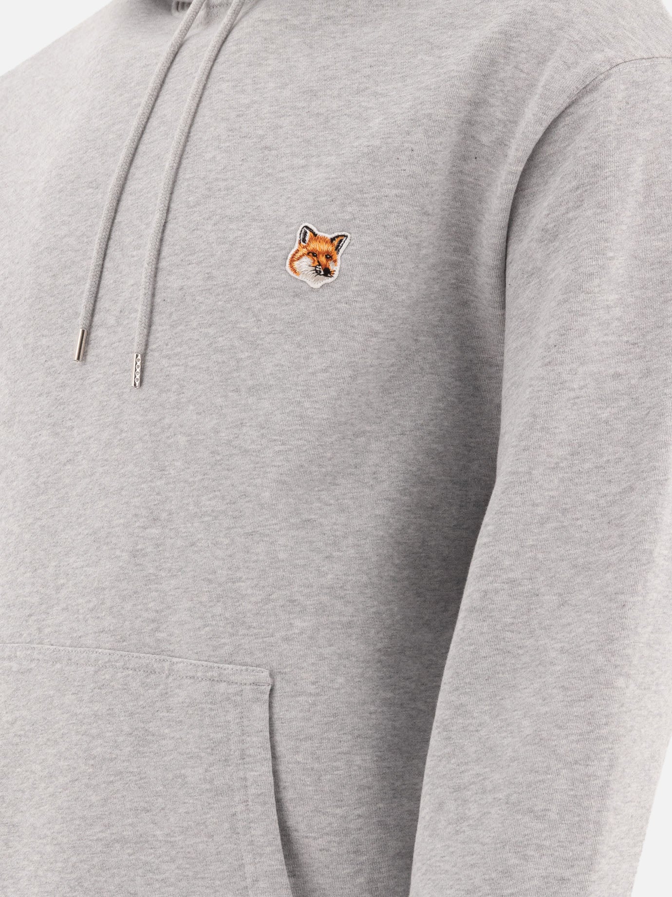 Maison Kitsuné "Fox Head" hoodie Grey