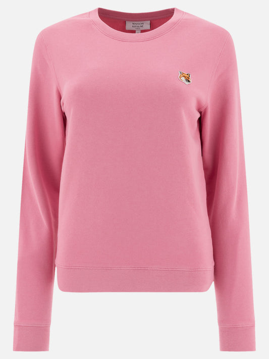 Maison Kitsuné "Fox Head" sweatshirt Pink