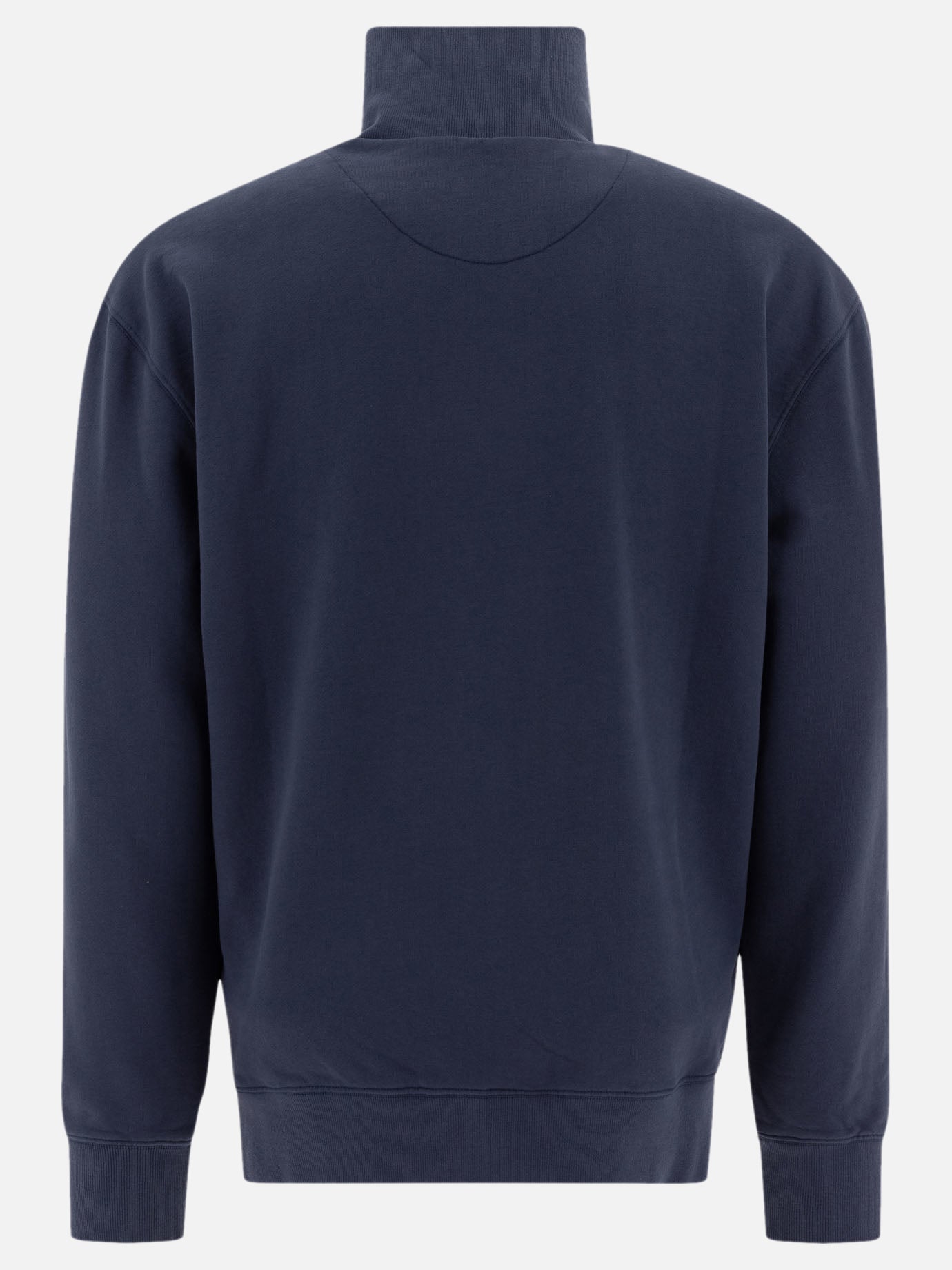 Maison Kitsuné "Fox Head" half-zip sweatshirt Blue