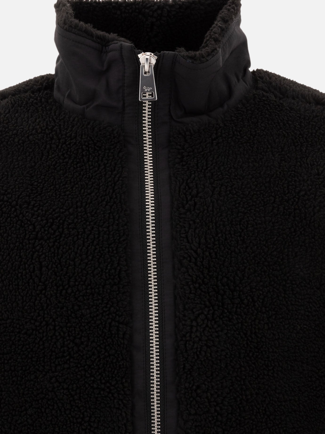 Giacche in pile Solid colour  Nero - Maison Kitsuné Uomo | PDP | VIETTI Online Store | Zoom-Modal_3
