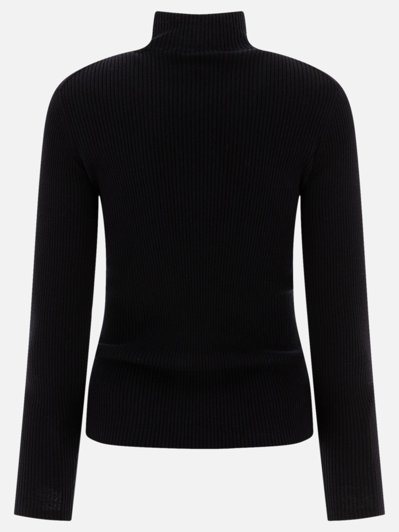 Maison Kitsuné "Baby Fox" turtleneck sweater Black