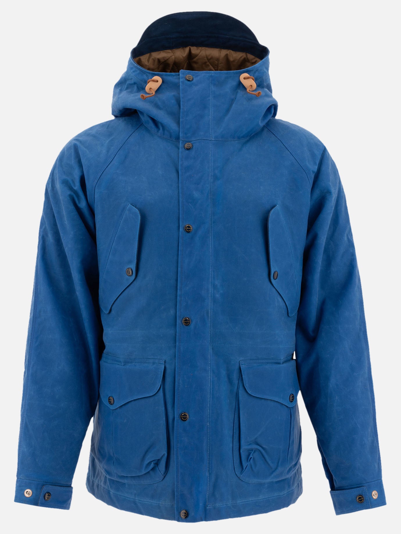 Parka Solid colour  Blu - Manifattura Ceccarelli Uomo | PDP | VIETTI Online Store | Zoom-Modal
