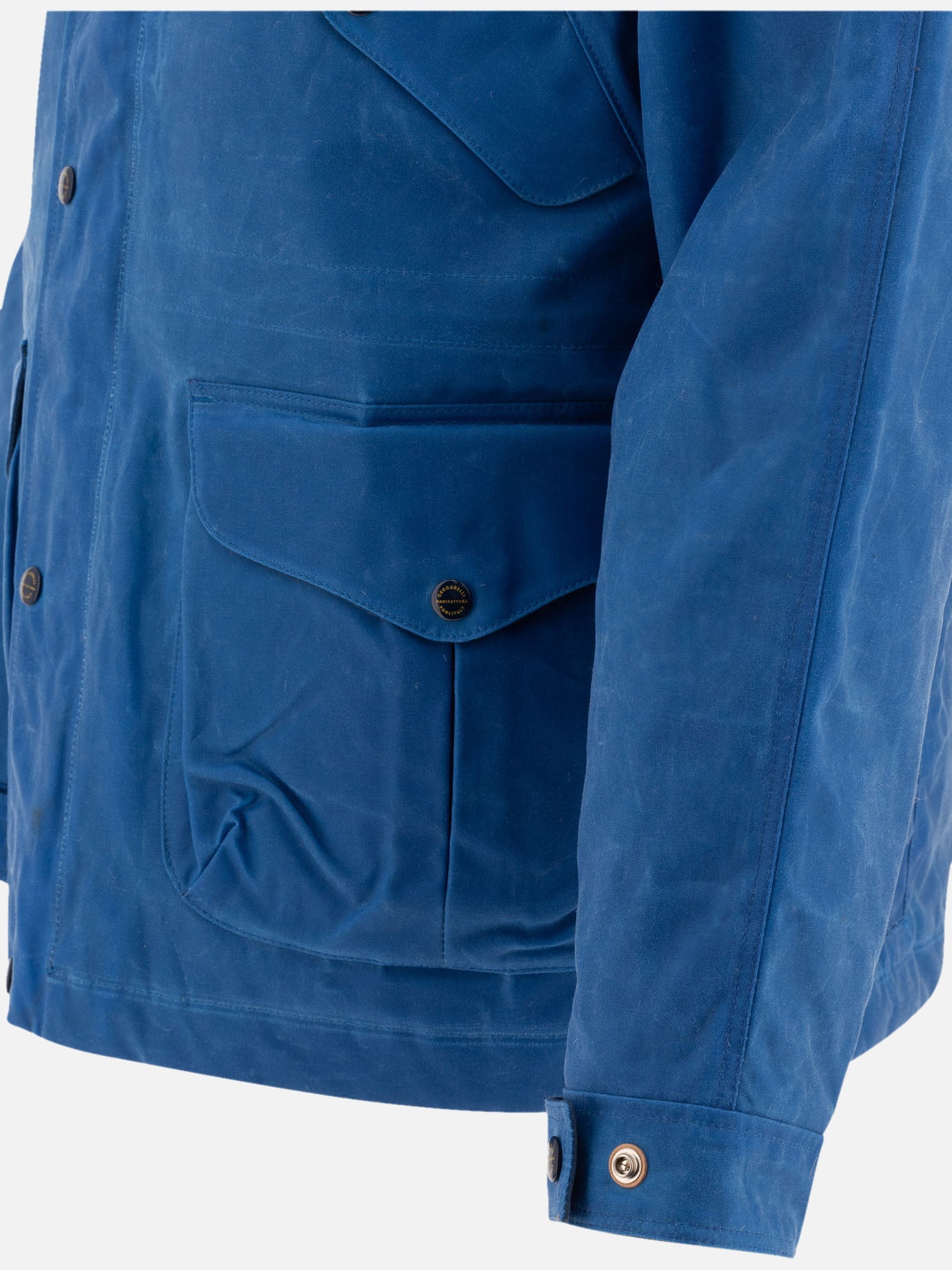 Parka Solid colour  Blu - Manifattura Ceccarelli Uomo | PDP | VIETTI Online Store | thumbnail_4
