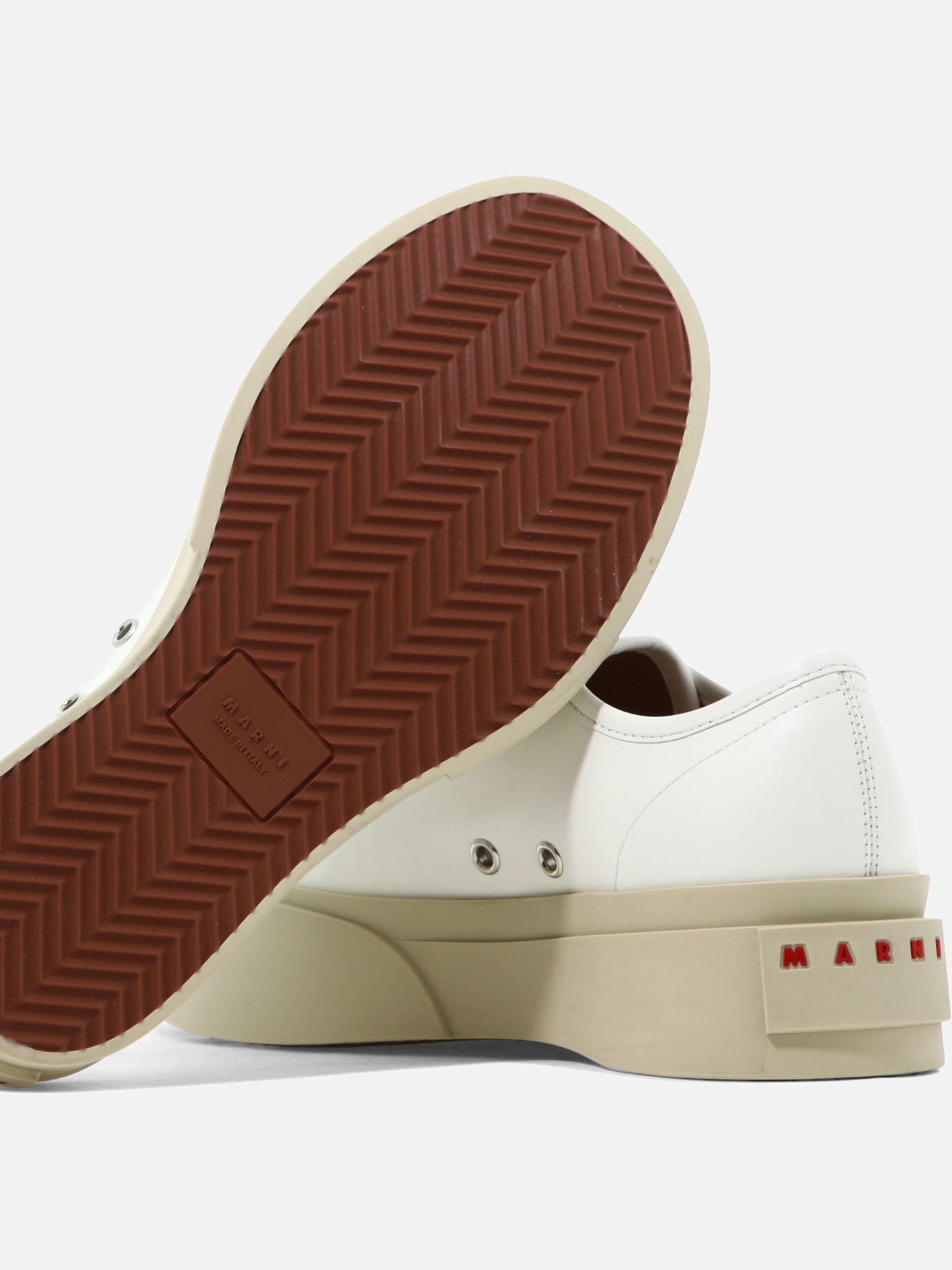 Low top sneakers 100% leather - 100% rubber  White - Marni Women | PDP | VIETTI Online Store | thumbnail_5