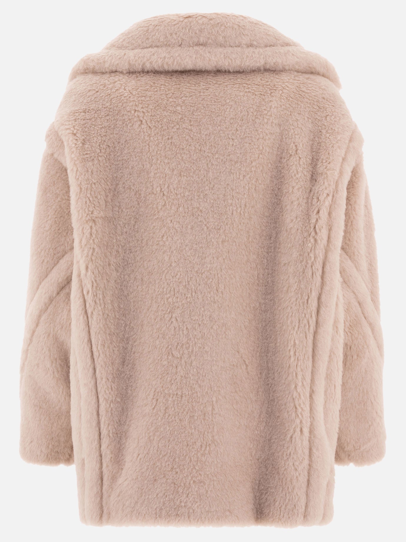 Max Mara Alpaca and wool "Teddy Bear Icon" short coat Beige