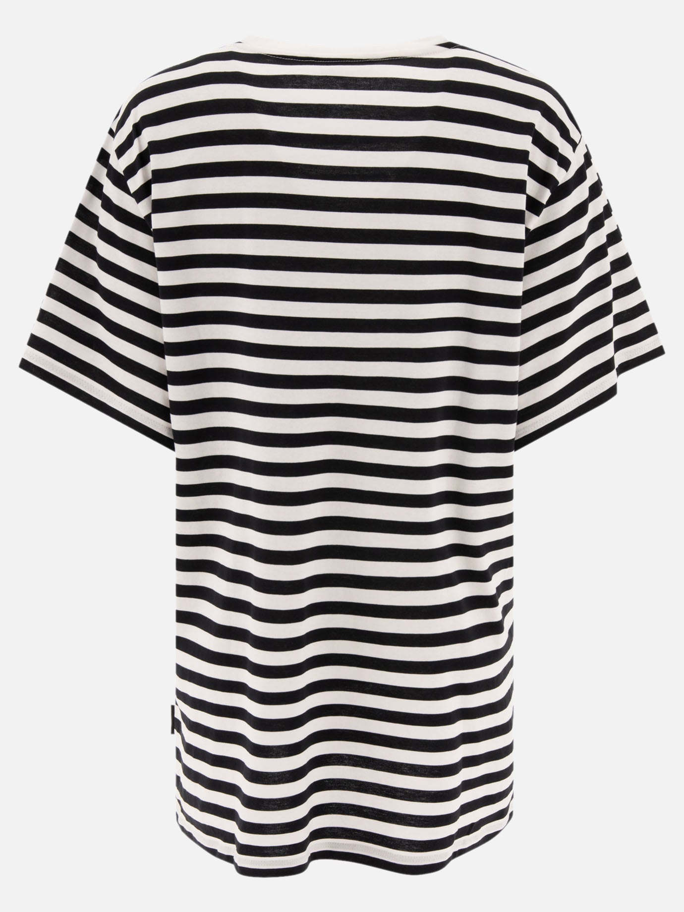 Oversized striped cotton t-shirt