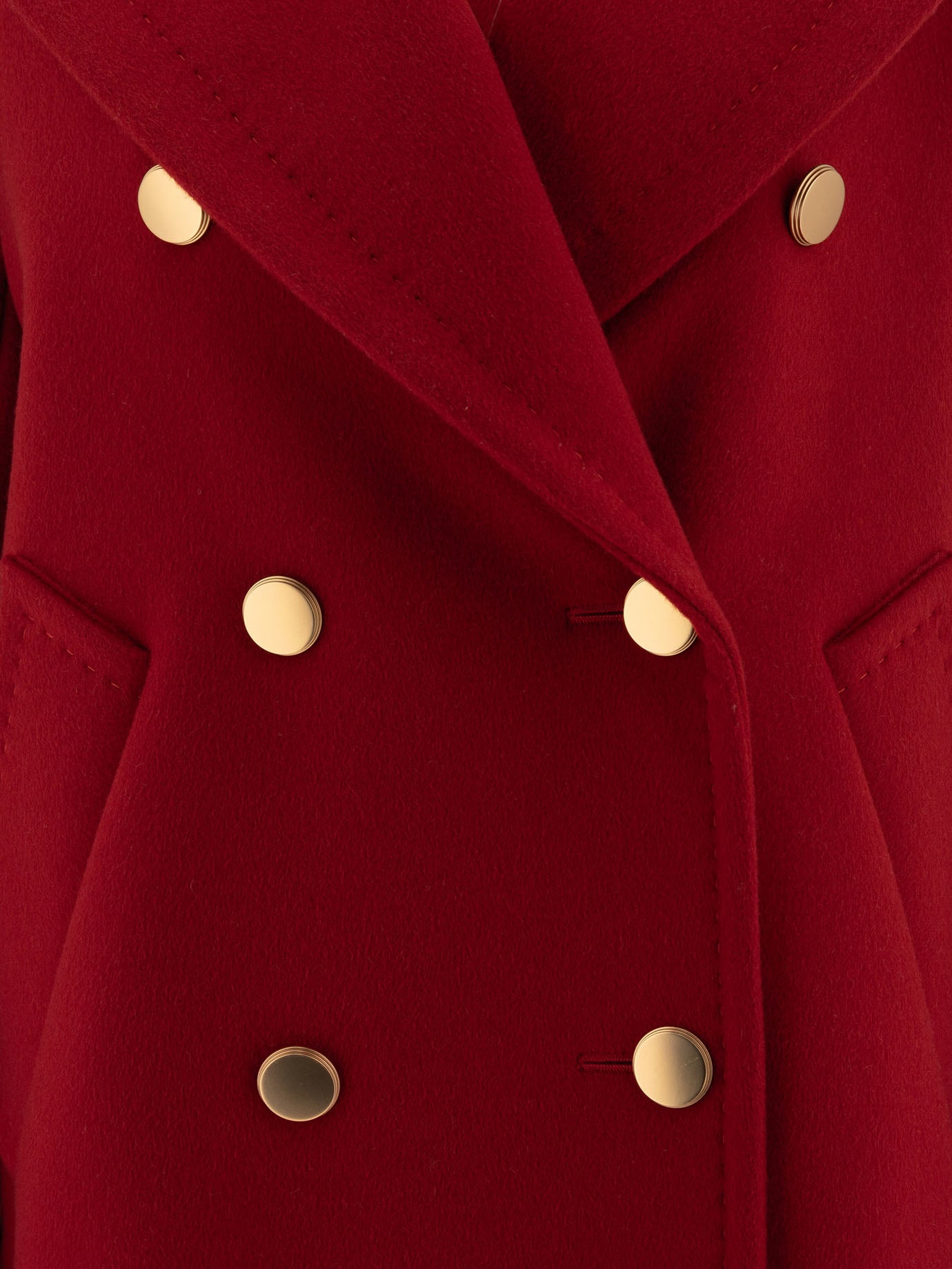 Max Mara Atelier Double cashmere coat Red