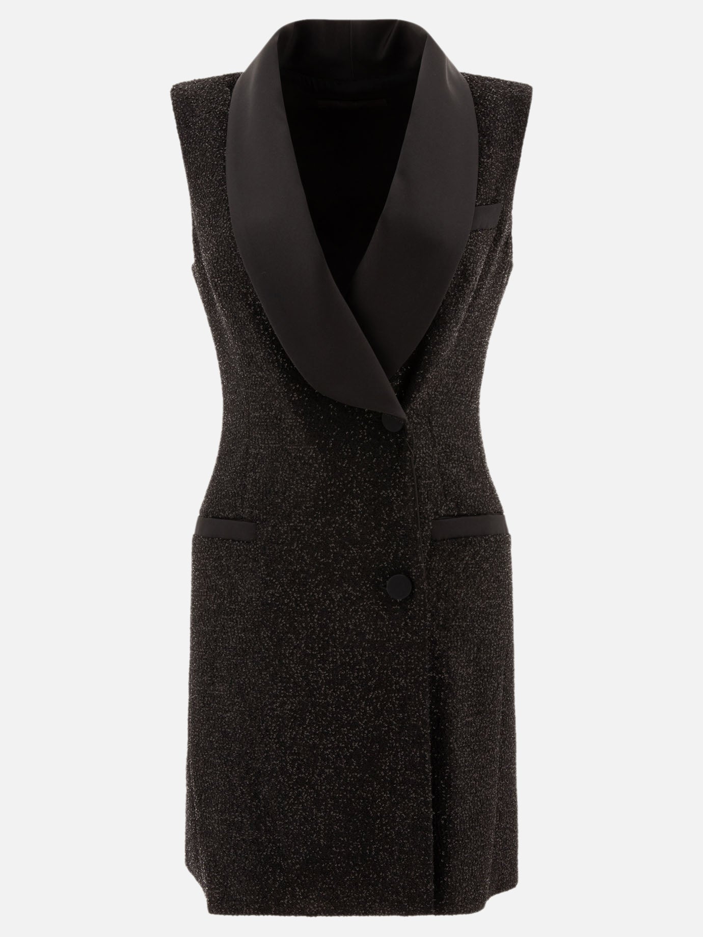 Max Mara Pianoforte "Eiffel" sleeveless dress Black