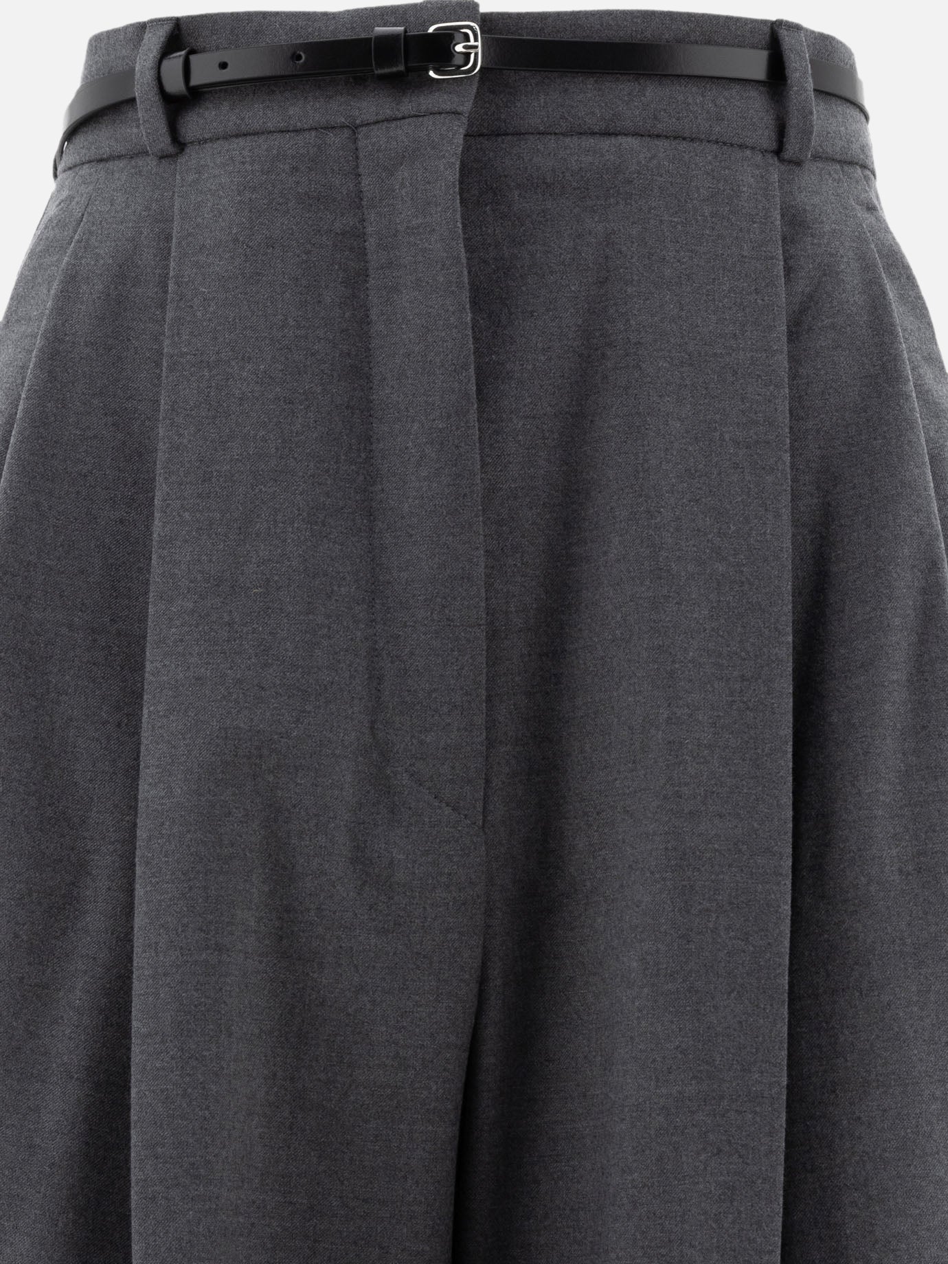 Oversized stretch wool trousers