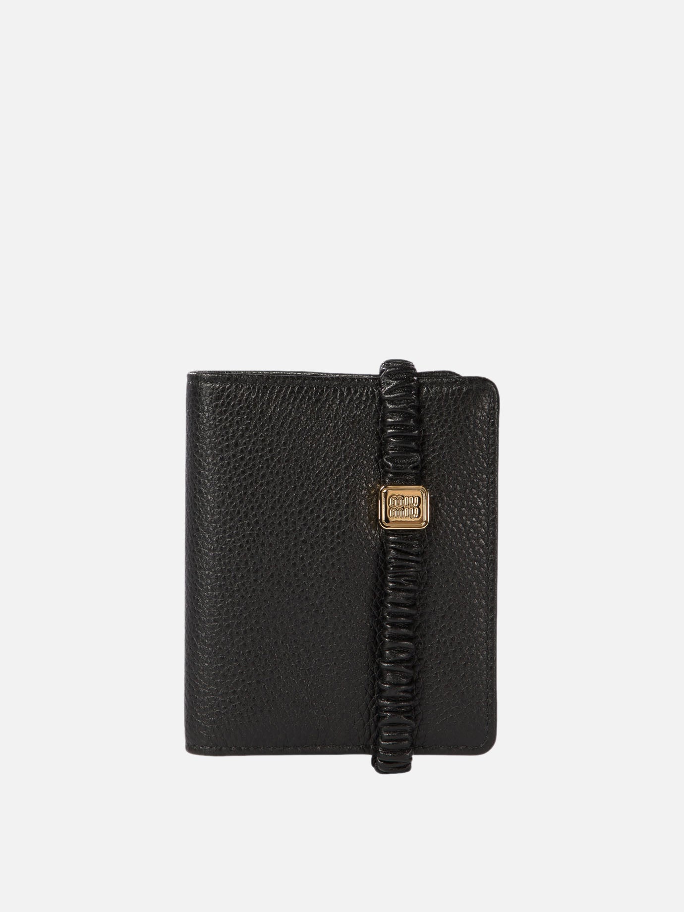 Miu Miu Wallet with logo Black