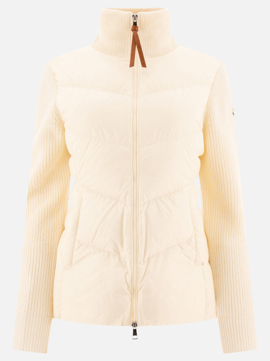 Down jackets Solid colour  Beige - Moncler Women | PLP | VIETTI Online Store 
