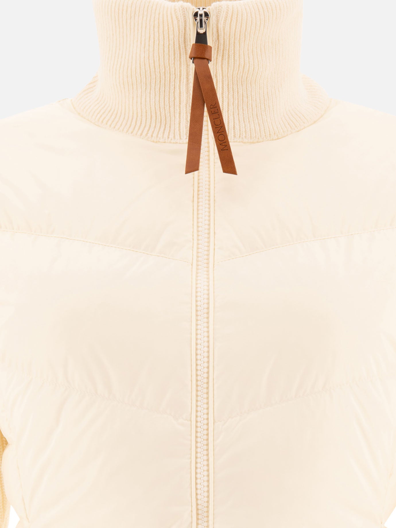 Down jackets Solid colour  Beige - Moncler Women | PDP | VIETTI Online Store | thumbnail_3