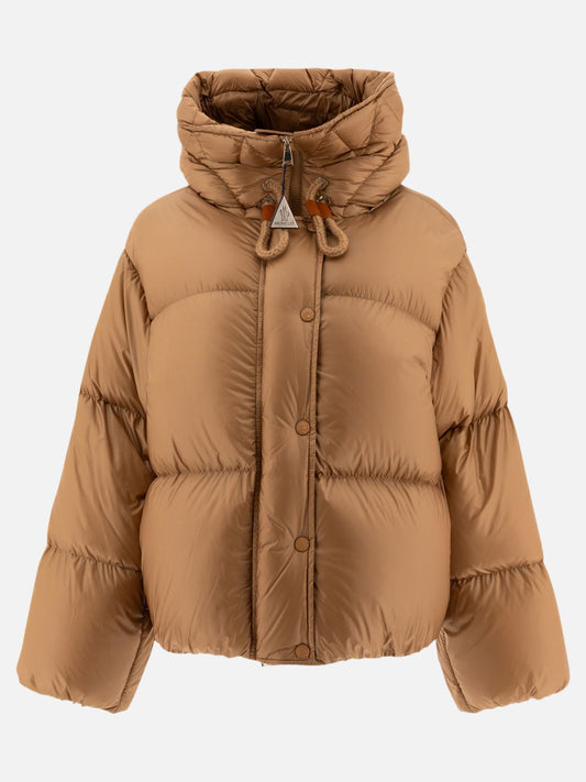 Down jackets Solid colour  Beige - Moncler Women | PLP | VIETTI Online Store 

