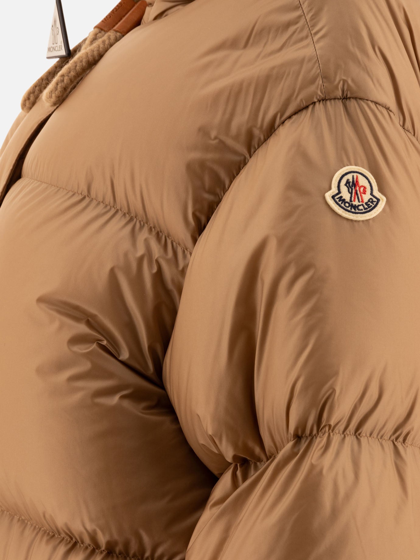 Down jackets Solid colour  Beige - Moncler Women | PDP | VIETTI Online Store | Zoom-Modal_4
