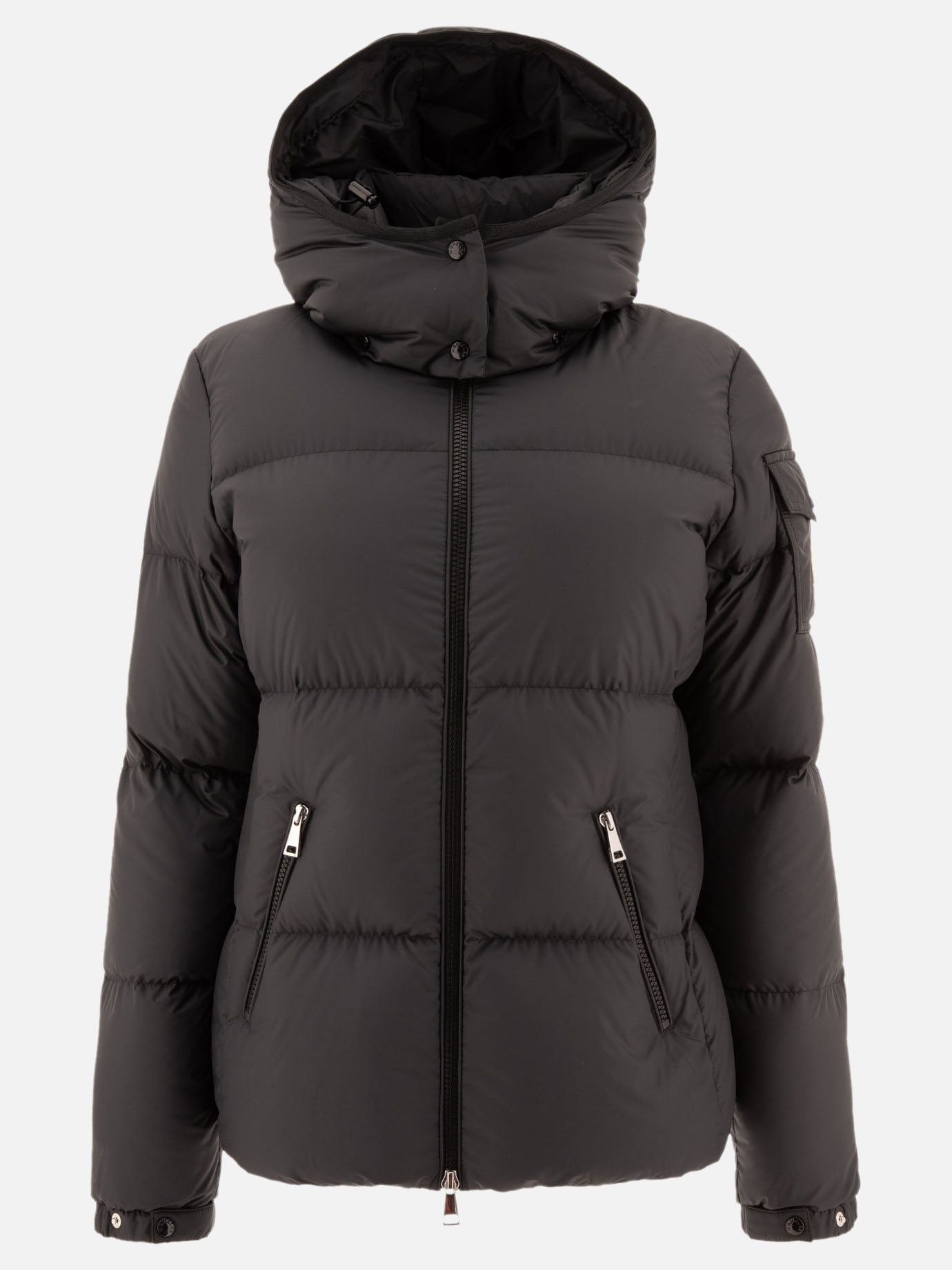 Down jackets Solid colour  Black - Moncler Women | PDP | VIETTI Online Store | Zoom-Modal
