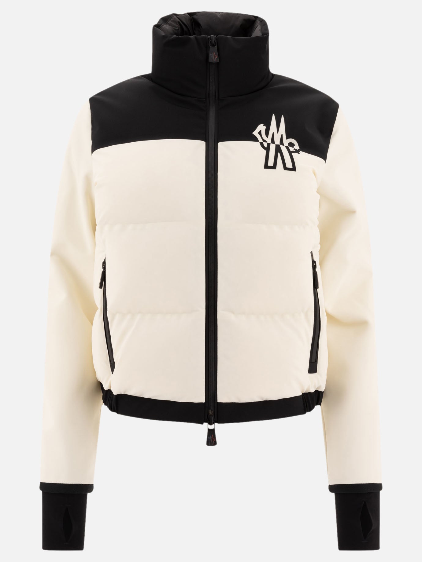 Down jackets Solid colour  White - Moncler Grenoble Women | PDP | VIETTI Online Store | Zoom-Modal

