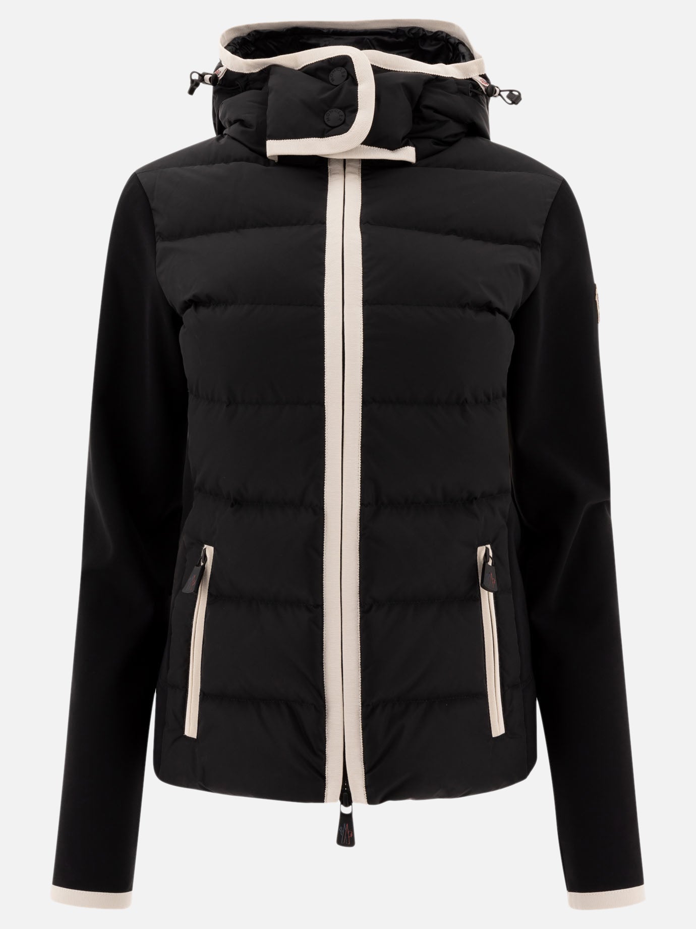 Down jackets Solid colour  Black - Moncler Grenoble Women | PDP | VIETTI Online Store | Zoom-Modal
