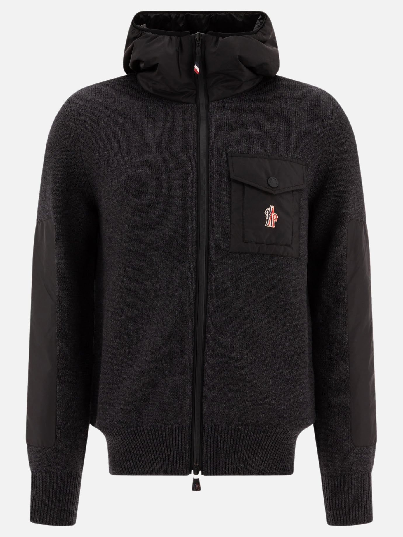 Down jackets Solid colour  Grey - Moncler Grenoble Women | PDP | VIETTI Online Store | thumbnail