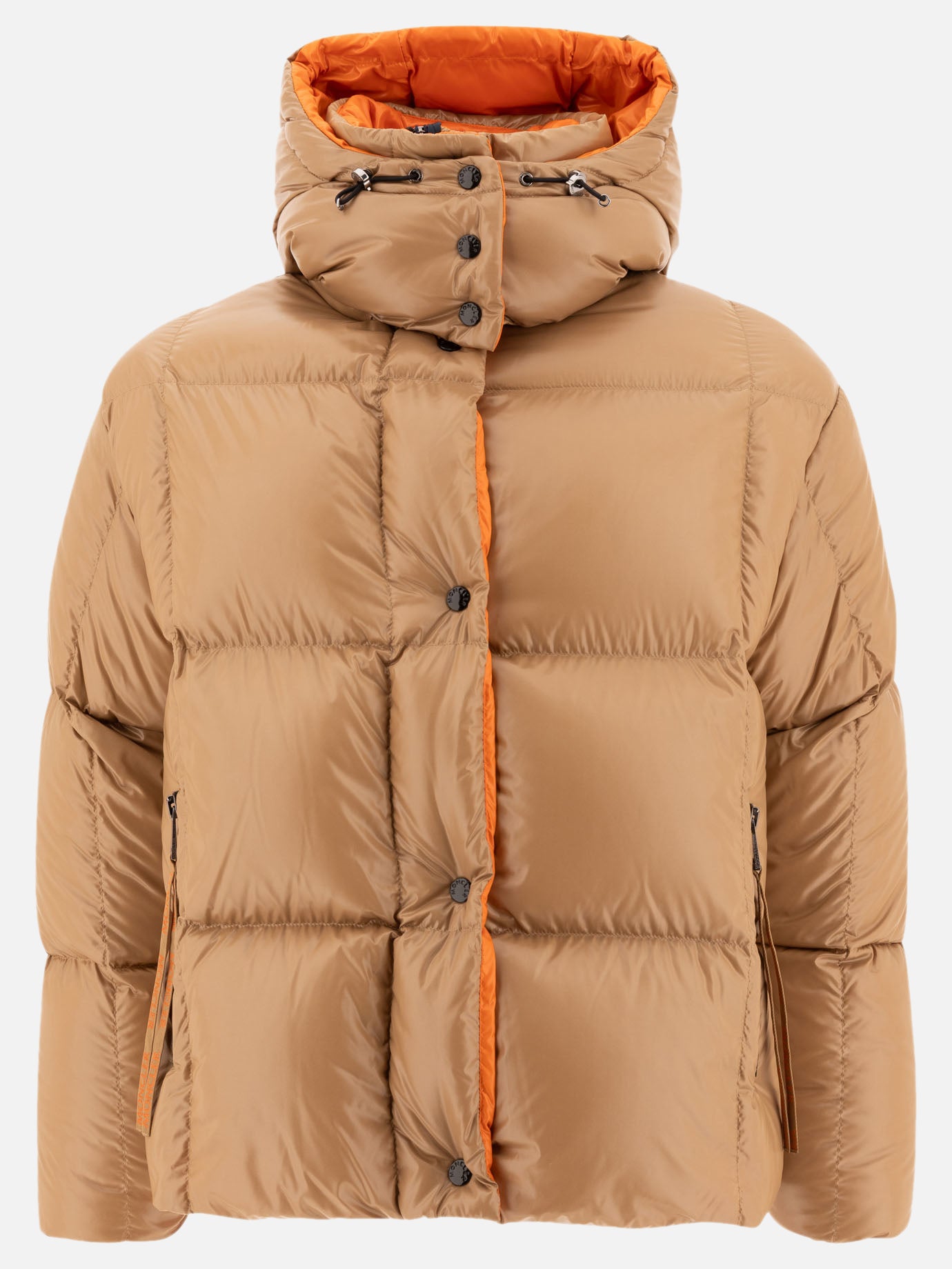Down jackets Solid colour  Beige - Moncler Women | PDP | VIETTI Online Store | Zoom-Modal
