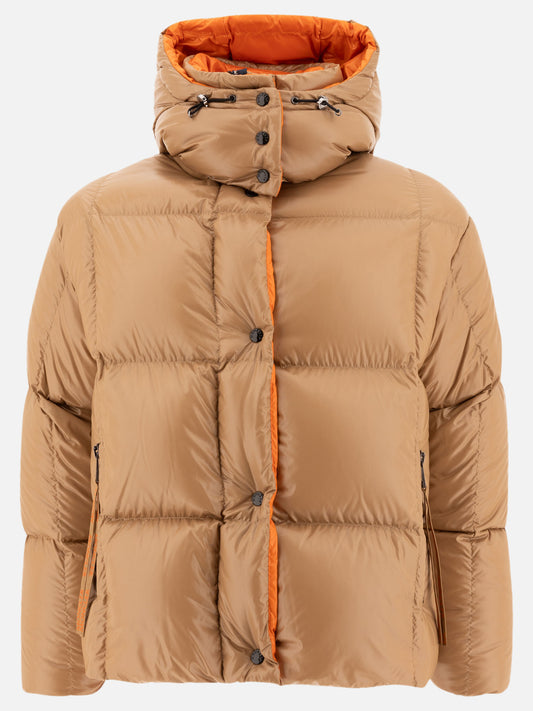 Down jackets Solid colour  Beige - Moncler Women | PLP | VIETTI Online Store 
