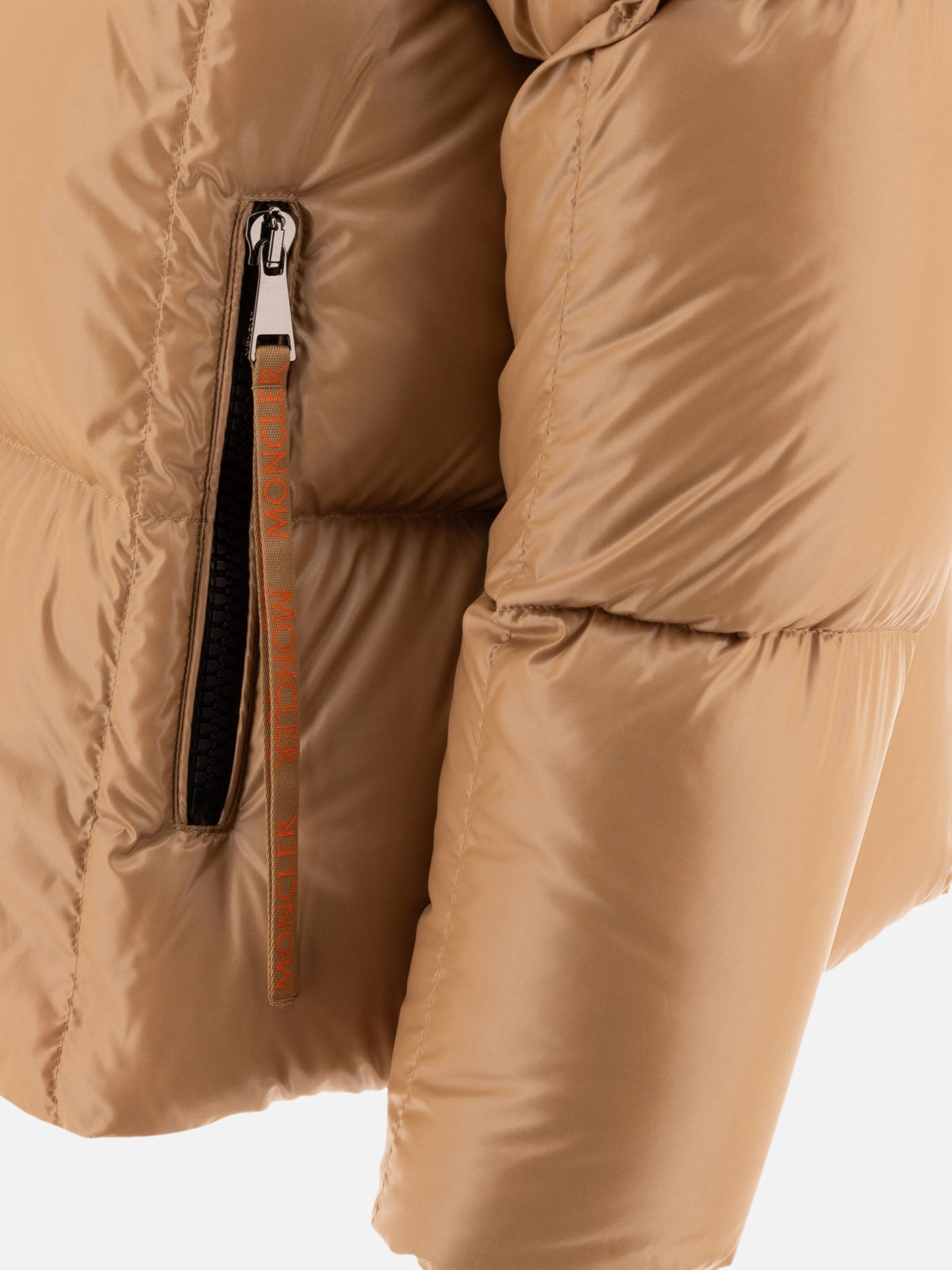 Down jackets Solid colour  Beige - Moncler Women | PDP | VIETTI Online Store | thumbnail_4