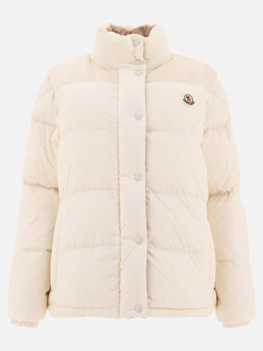Down jackets Solid colour  Beige - Moncler Women | PLP | VIETTI Online Store 
