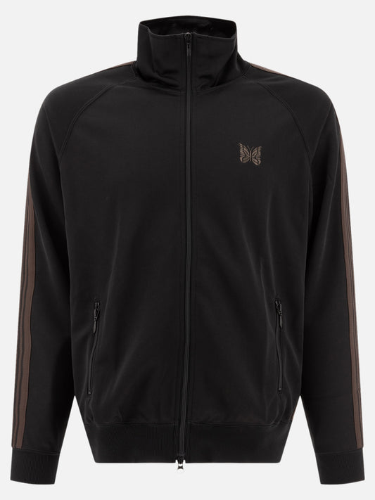 Needles Track sweatshirt with side bands Black