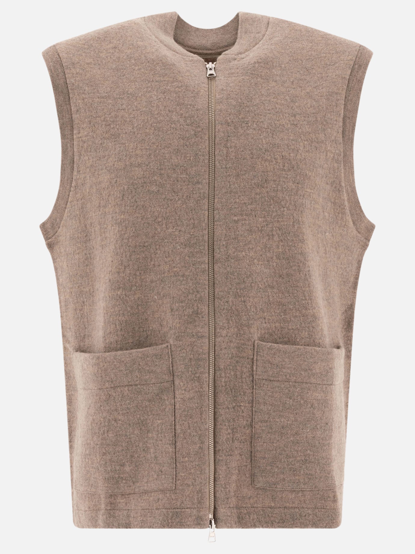 NN.07 Boiled wool vest Beige