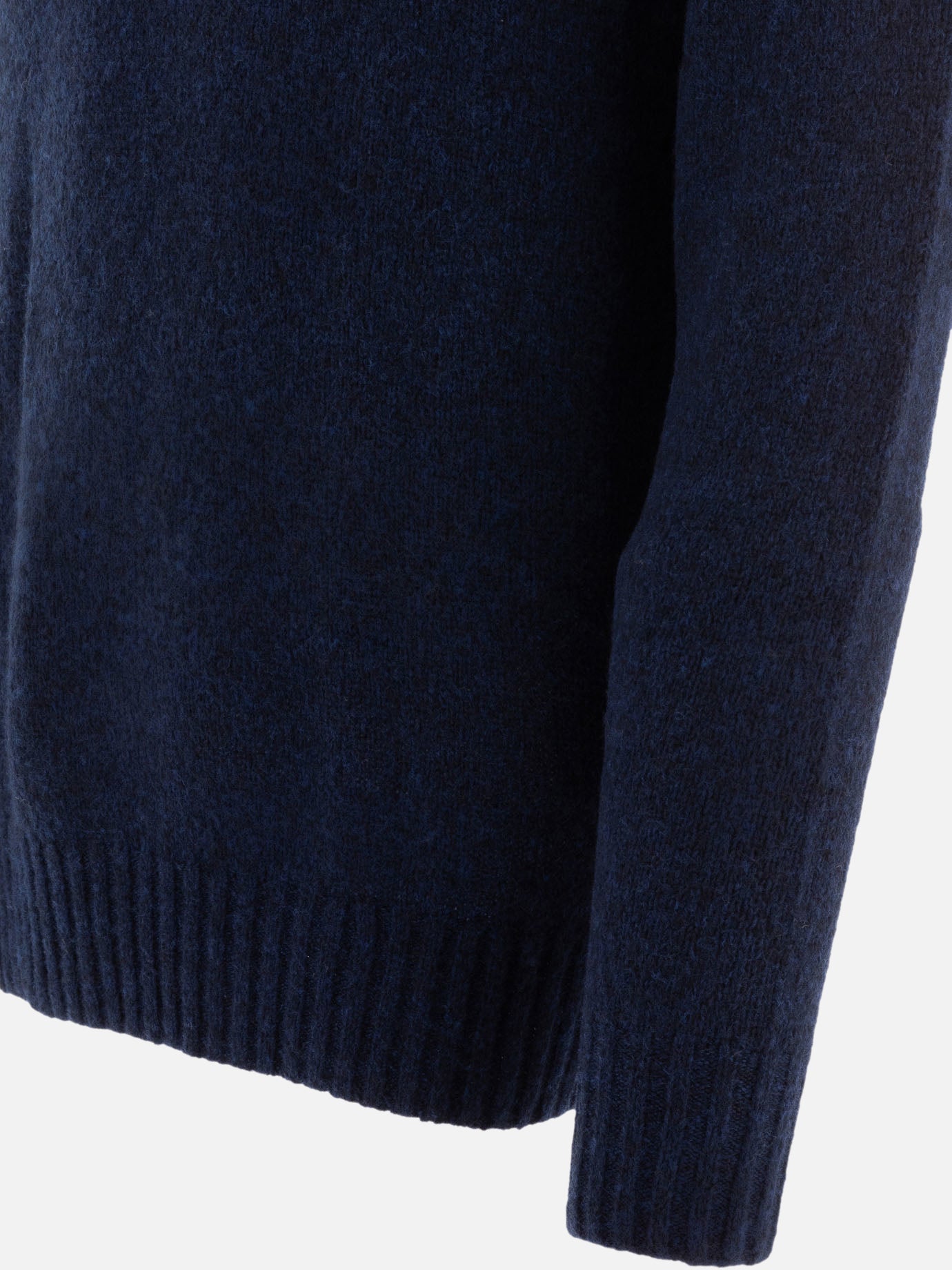 "Lee" merino wool-blend polo sweater