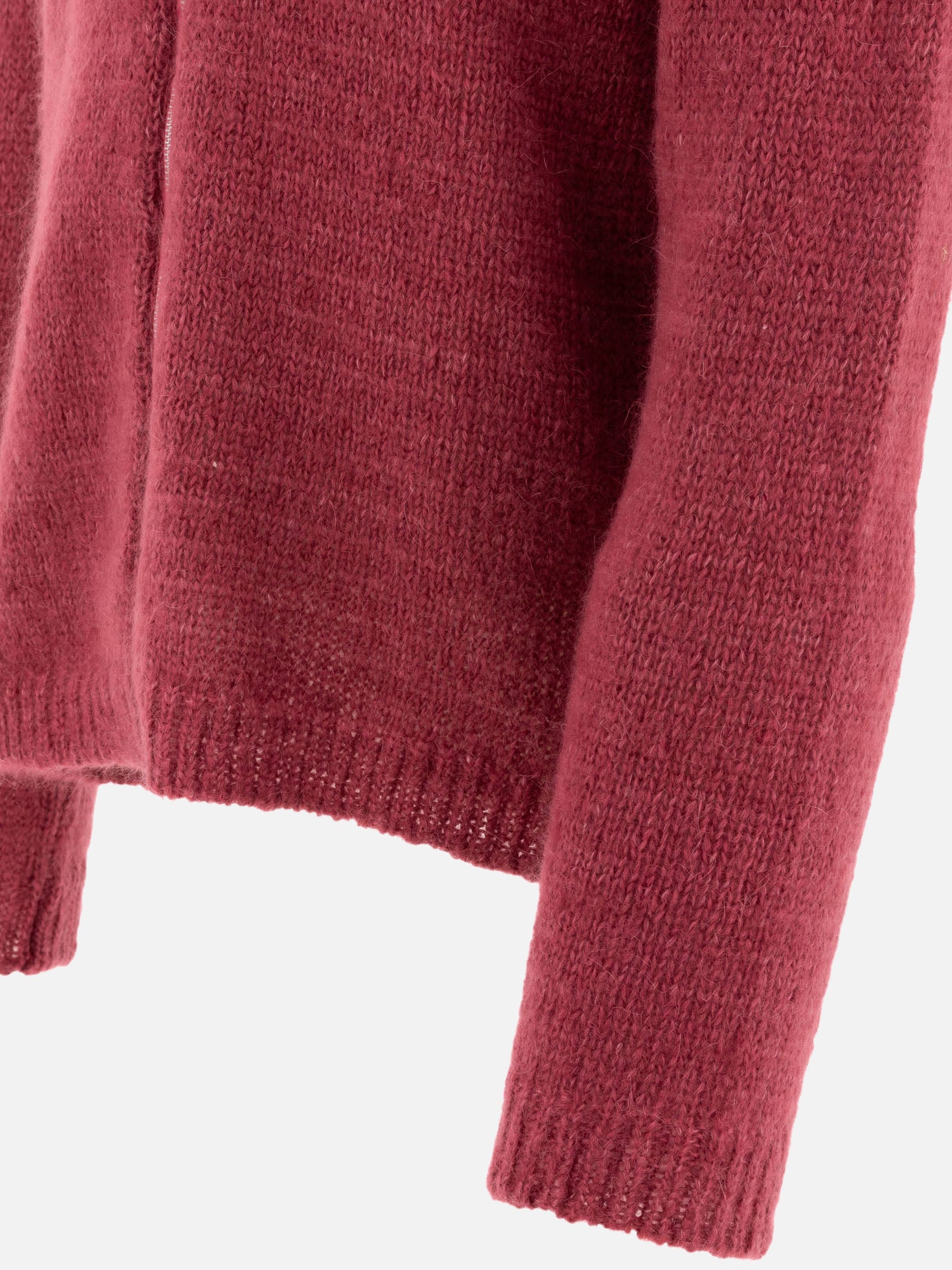 Our Legacy "Float Funnel" zipped sweater Bordeaux