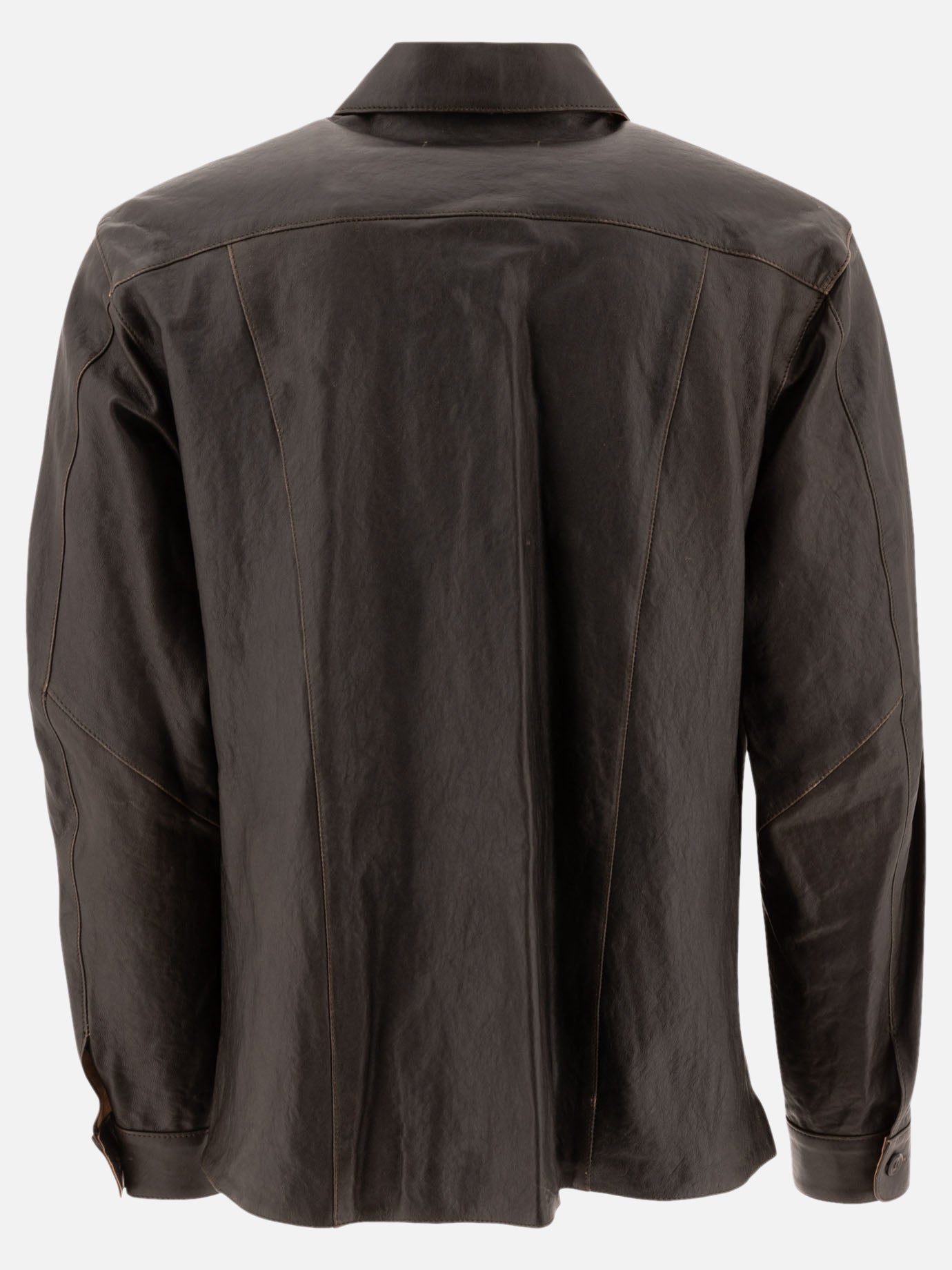 Giacche overshirt Solid colour  Marrone - Our Legacy Uomo | PDP | VIETTI Online Store | thumbnail_2