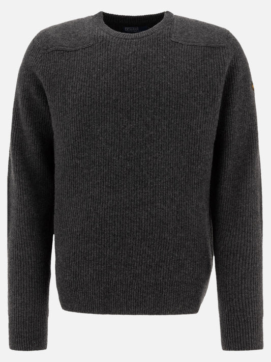 English rib wool sweater