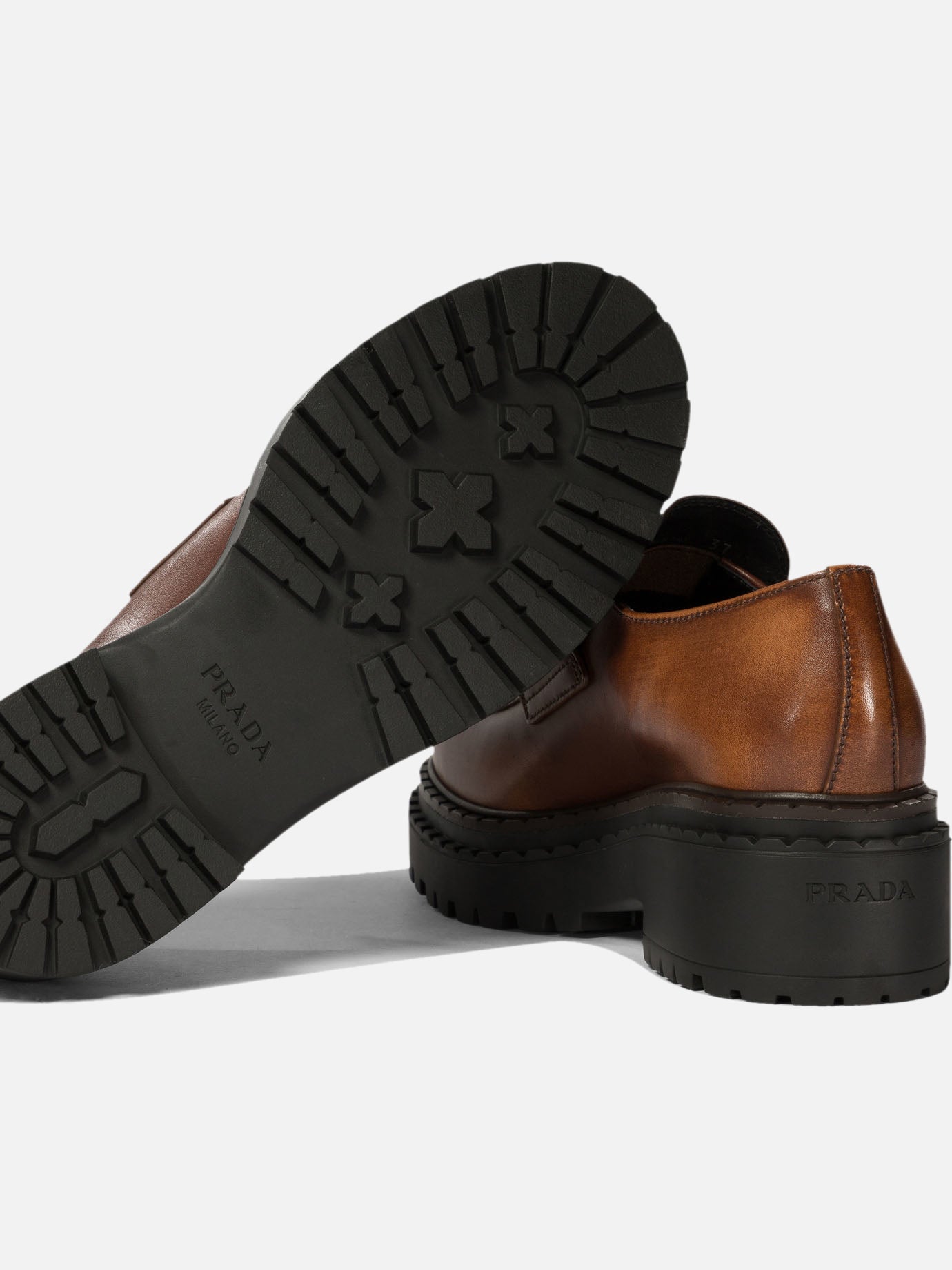 Prada "Double Chocolate" loafers Brown