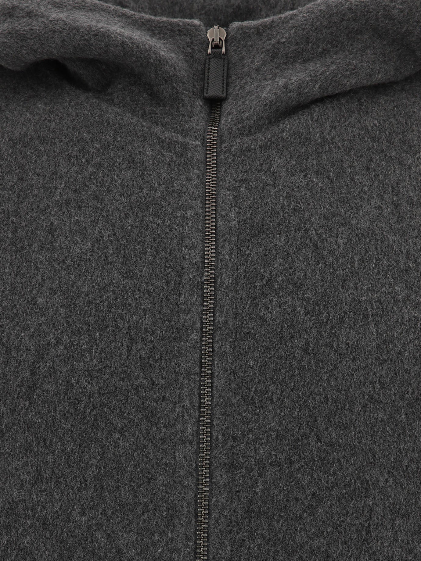 Virgin wool hoodie