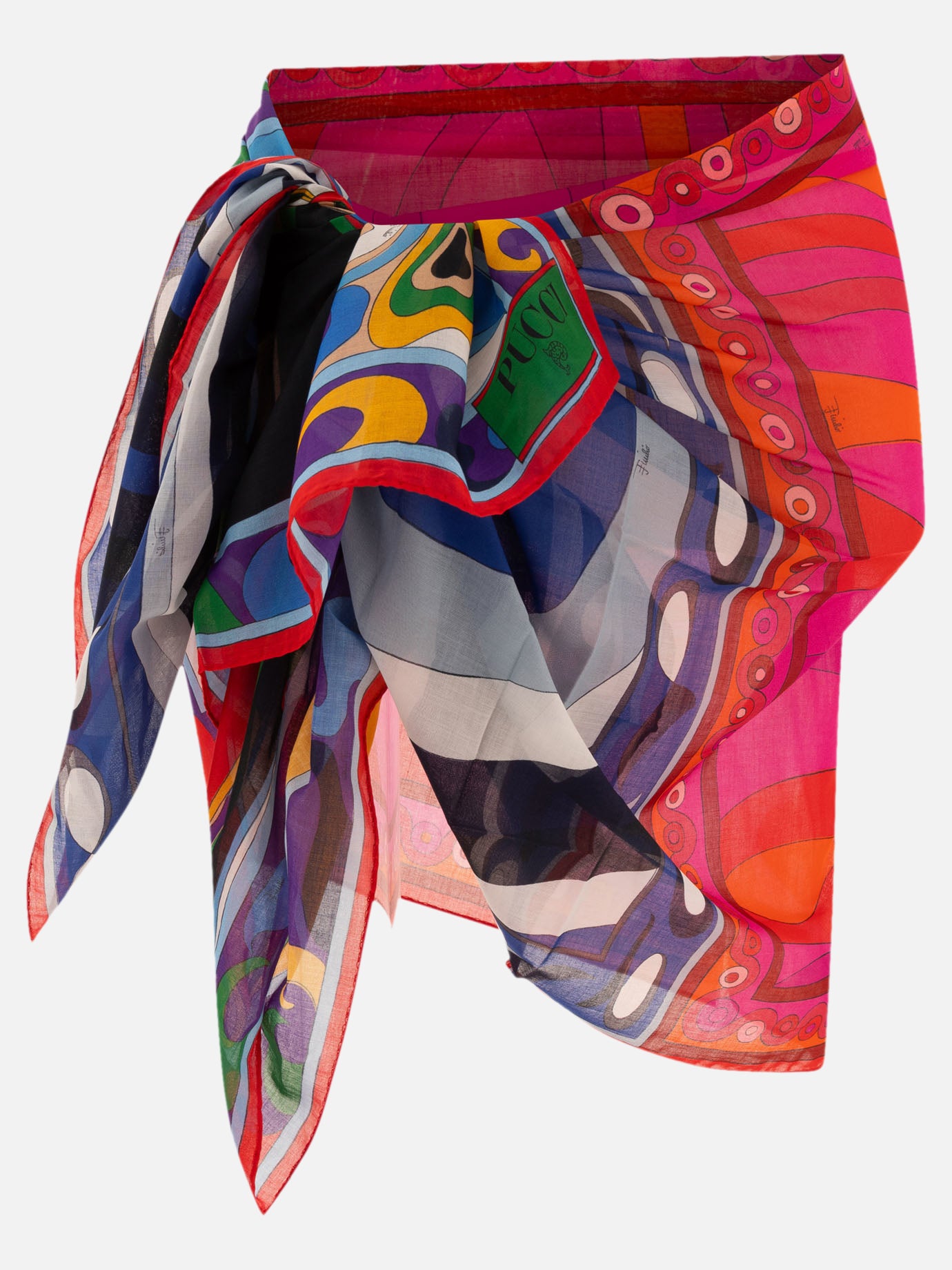 Beach dresses 100% cotton  Blue - Pucci Women | PDP | VIETTI Online Store | thumbnail