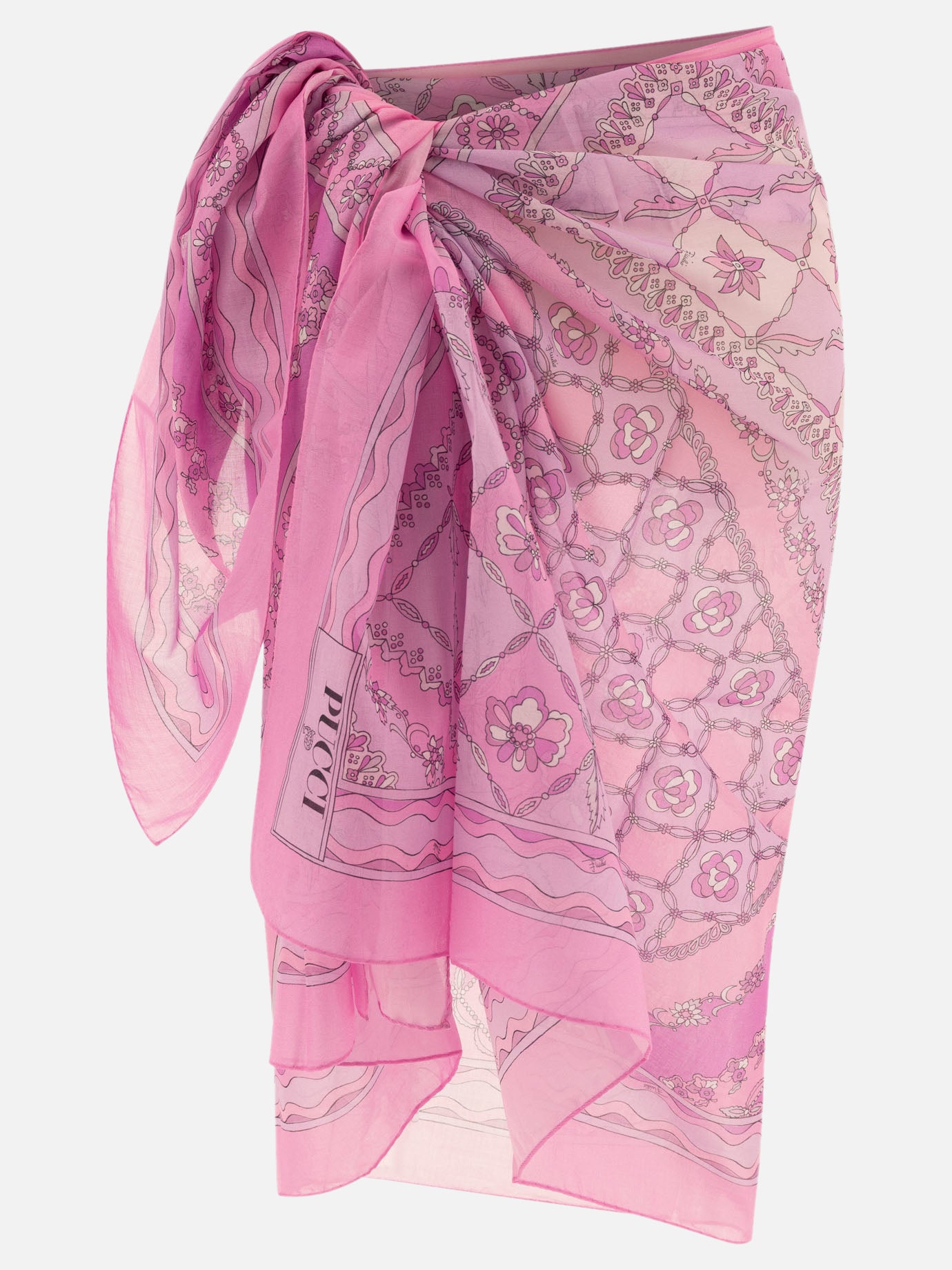 Pucci Festa-print pareo Pink