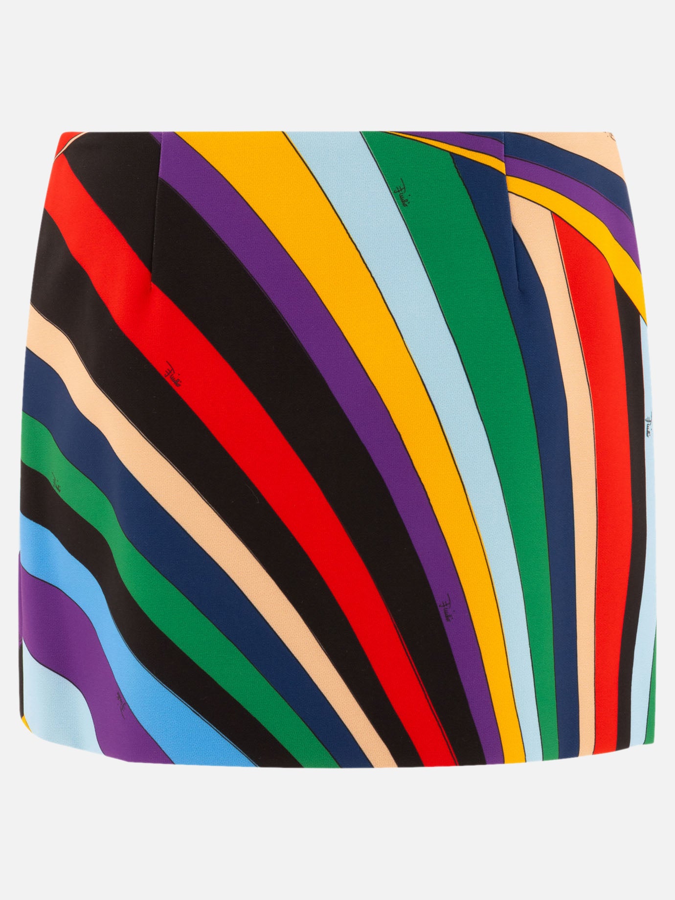 Iride-print mini skirt