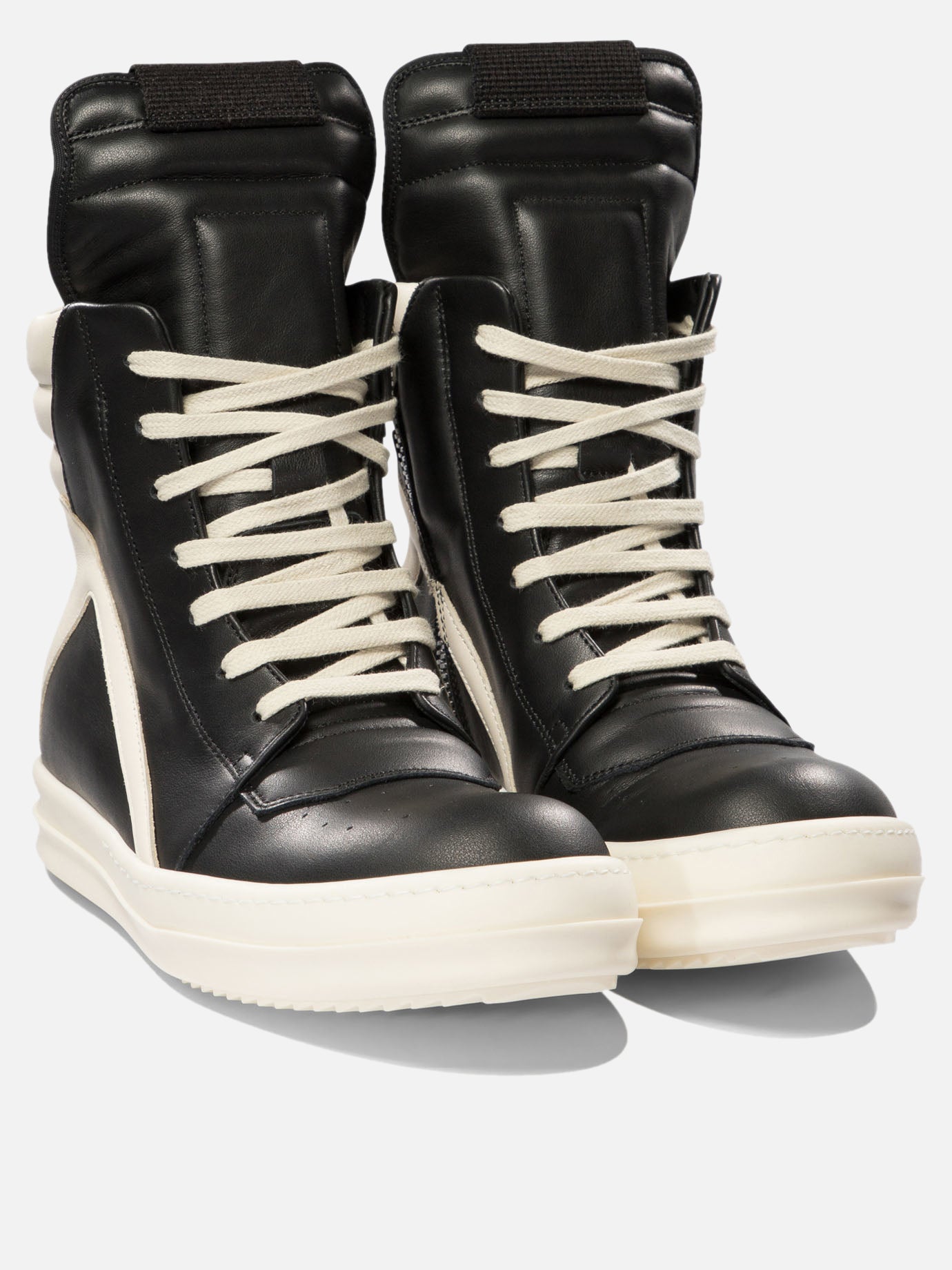 High top sneakers 100% calf leather - 100% rubber  Black - Rick Owens Women | PDP | VIETTI Online Store | Zoom-Modal_2
