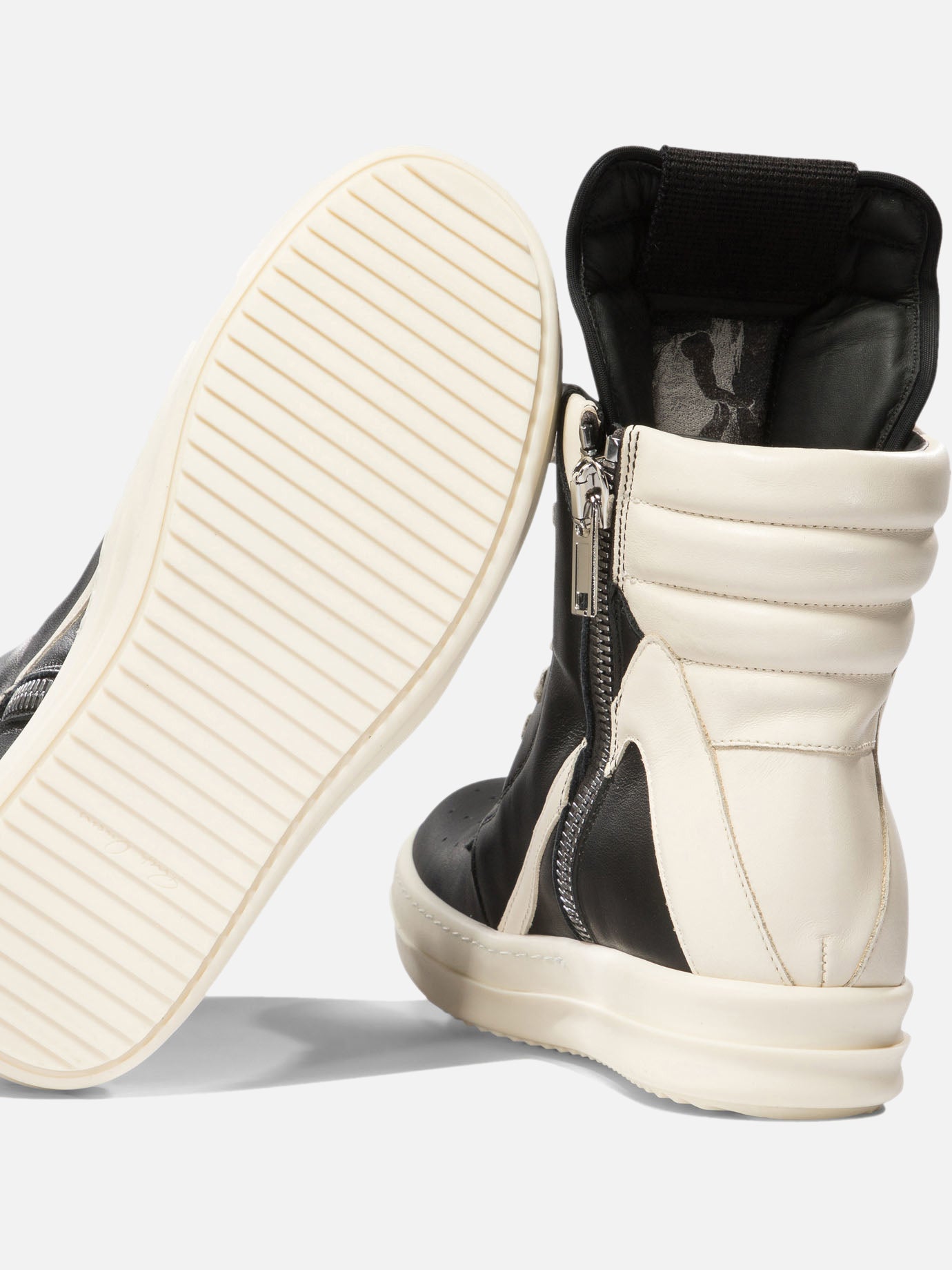 High top sneakers 100% calf leather - 100% rubber  Black - Rick Owens Women | PDP | VIETTI Online Store | Zoom-Modal_5

