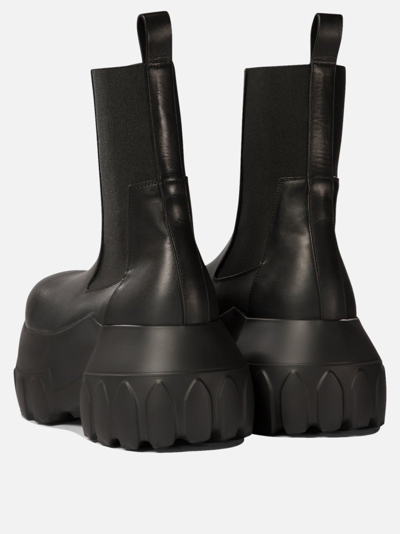 Rick Owens "Beatle Mega Tractor" ankle boots Black