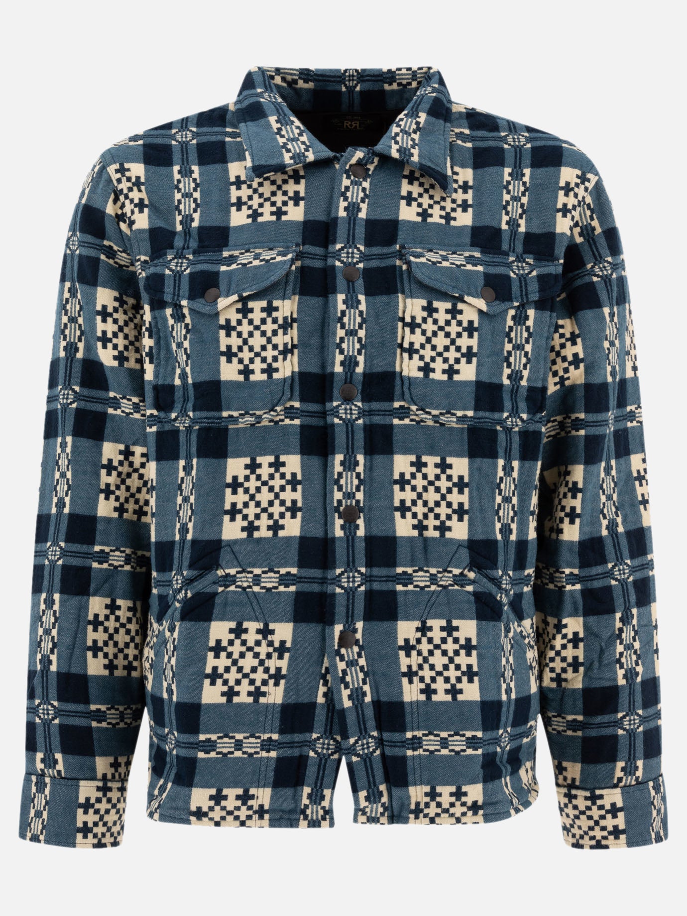 Giacche overshirt Print  Blu - RRL by Ralph Lauren Uomo | PDP | VIETTI Online Store | thumbnail