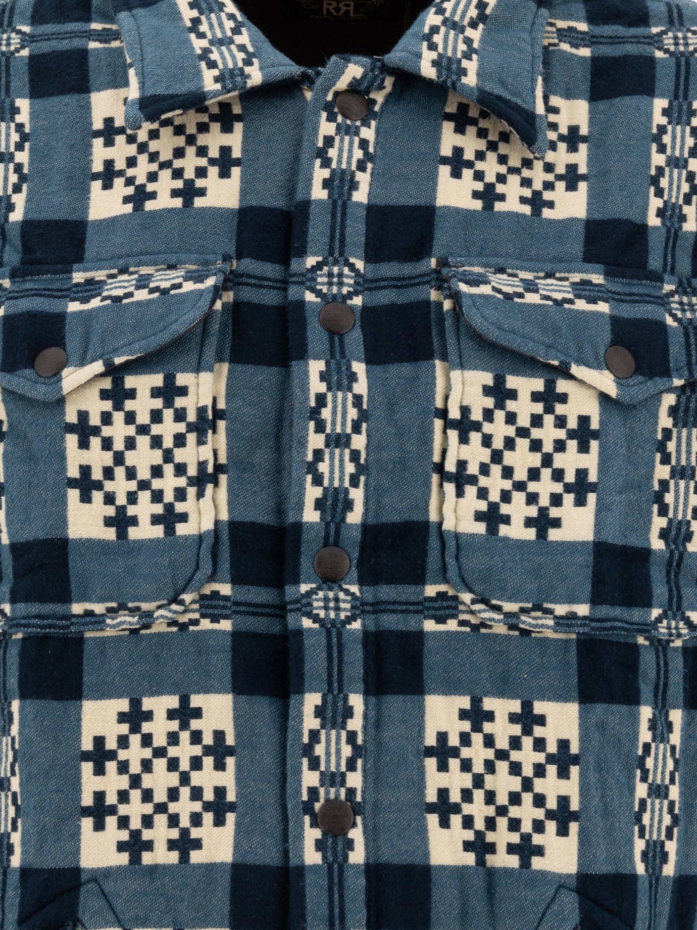 Giacche overshirt Print  Blu - RRL by Ralph Lauren Uomo | PDP | VIETTI Online Store | thumbnail_3