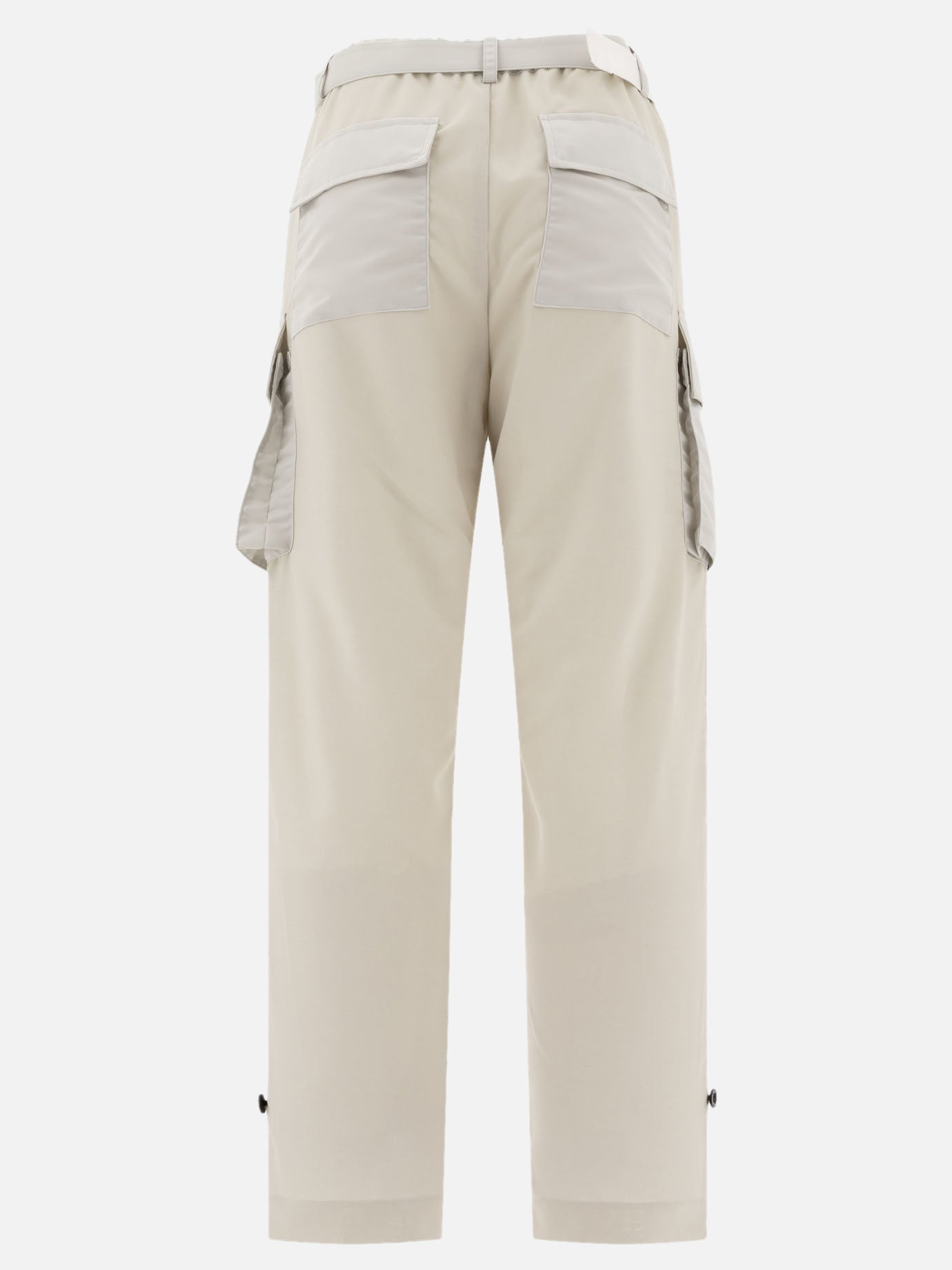 Sacai Belted cargo trousers Beige