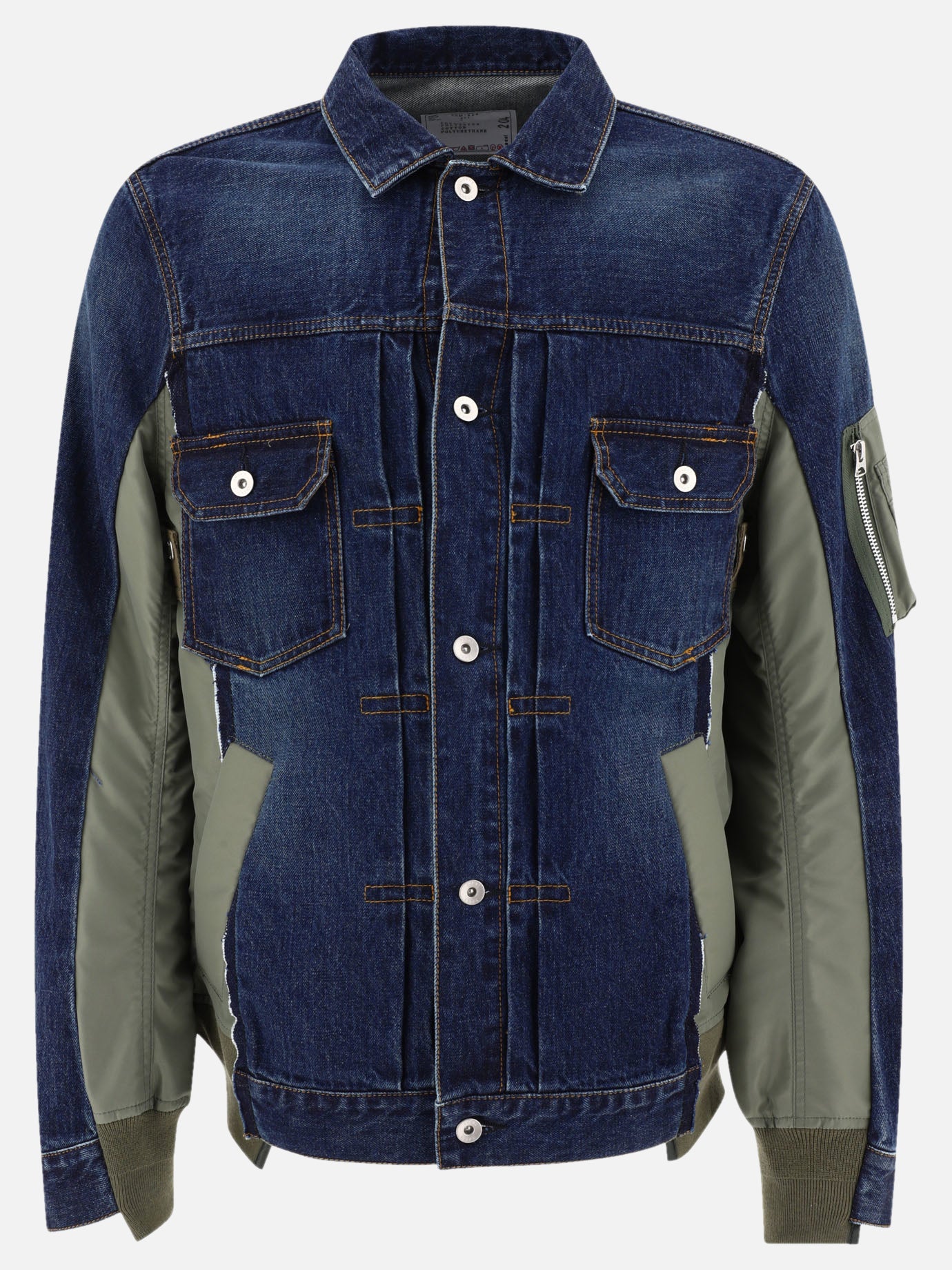 Denim jackets 100% cotton  Blue - Sacai Men | PDP | VIETTI Online Store | Zoom-Modal
