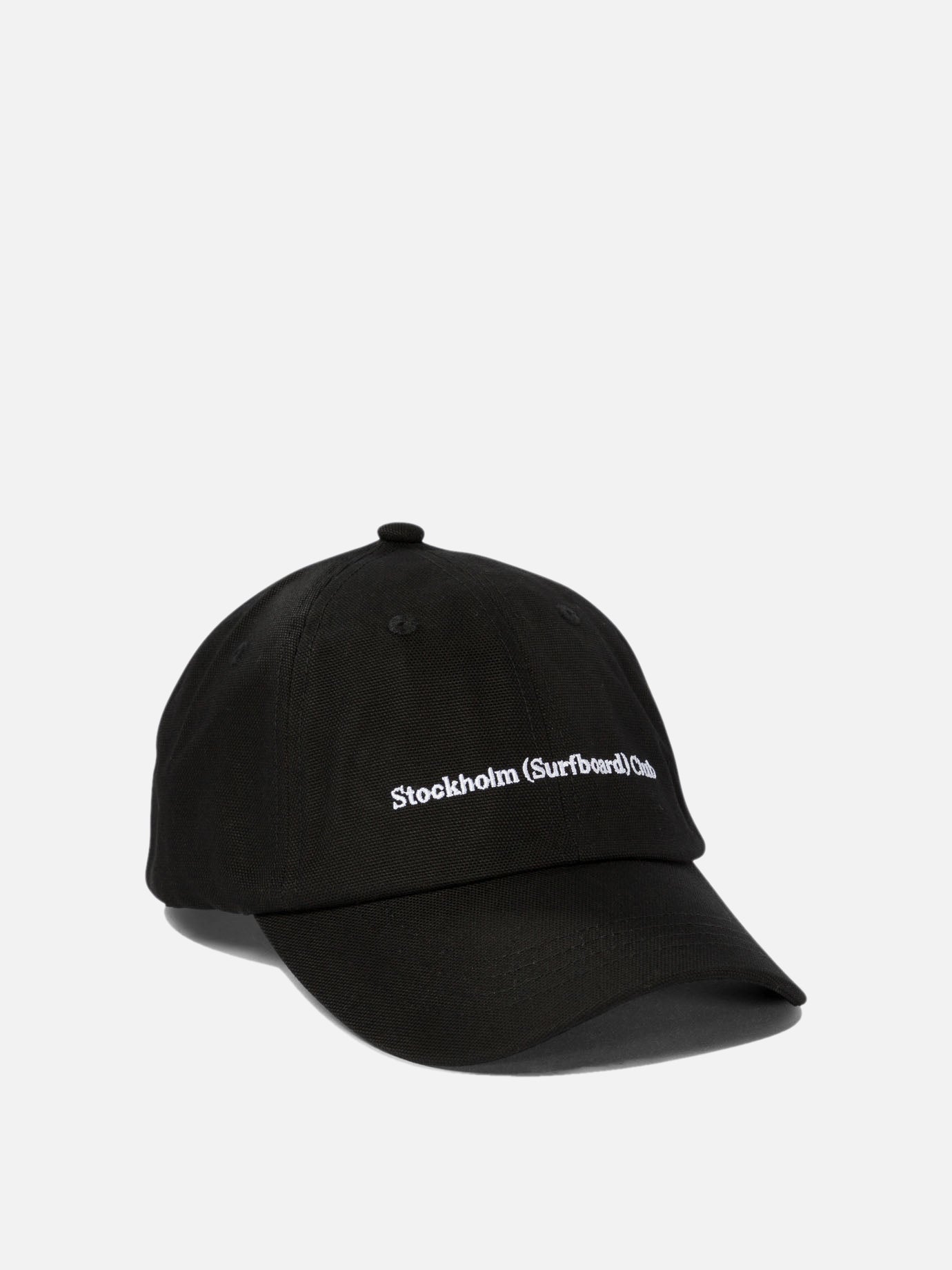 Stockholm Surfboard Club Baseball cap with embroidered logo Black