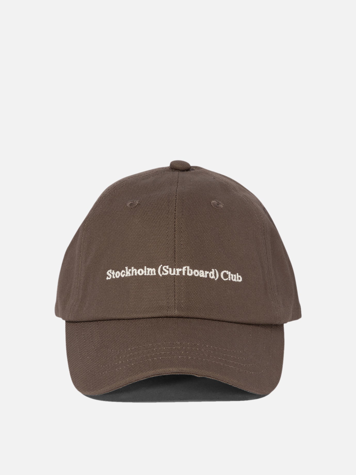 Baseball cap with embroidered logo